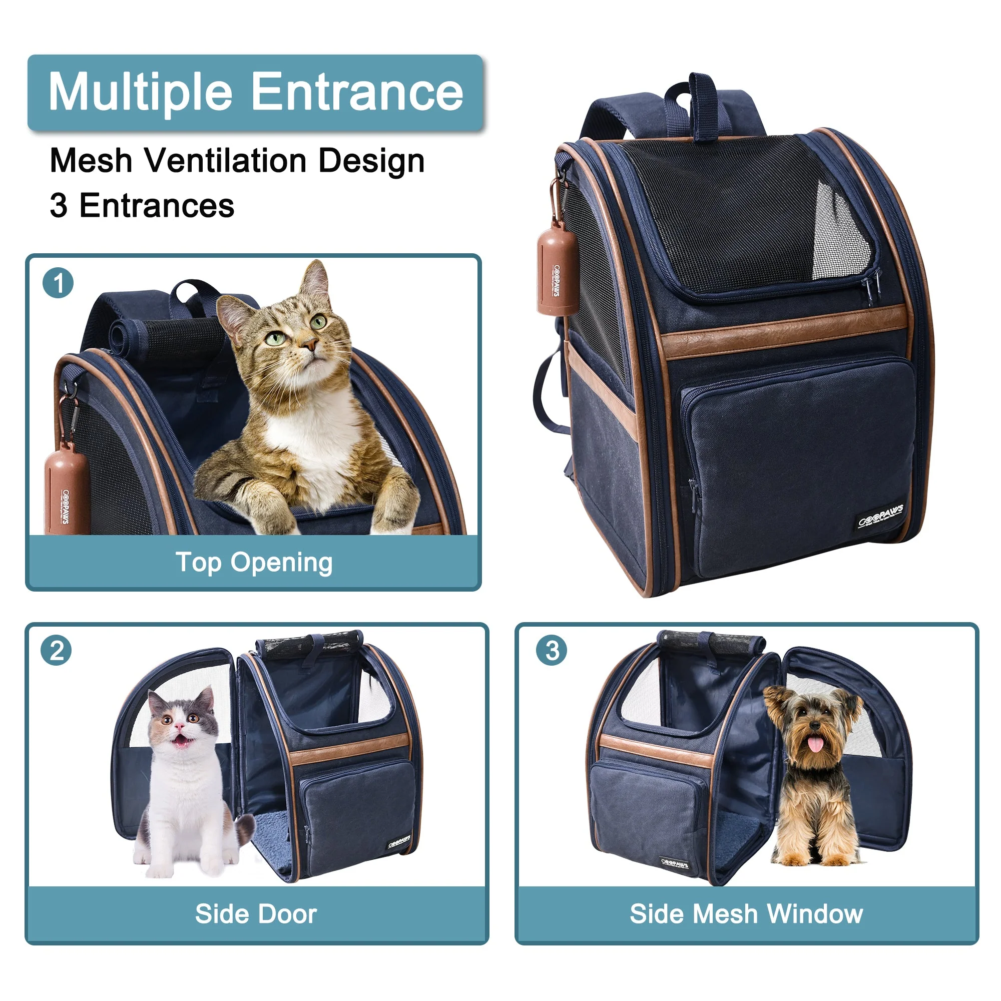 Jespet & GOOPAWS Pet Carrier Backpack - Image 5