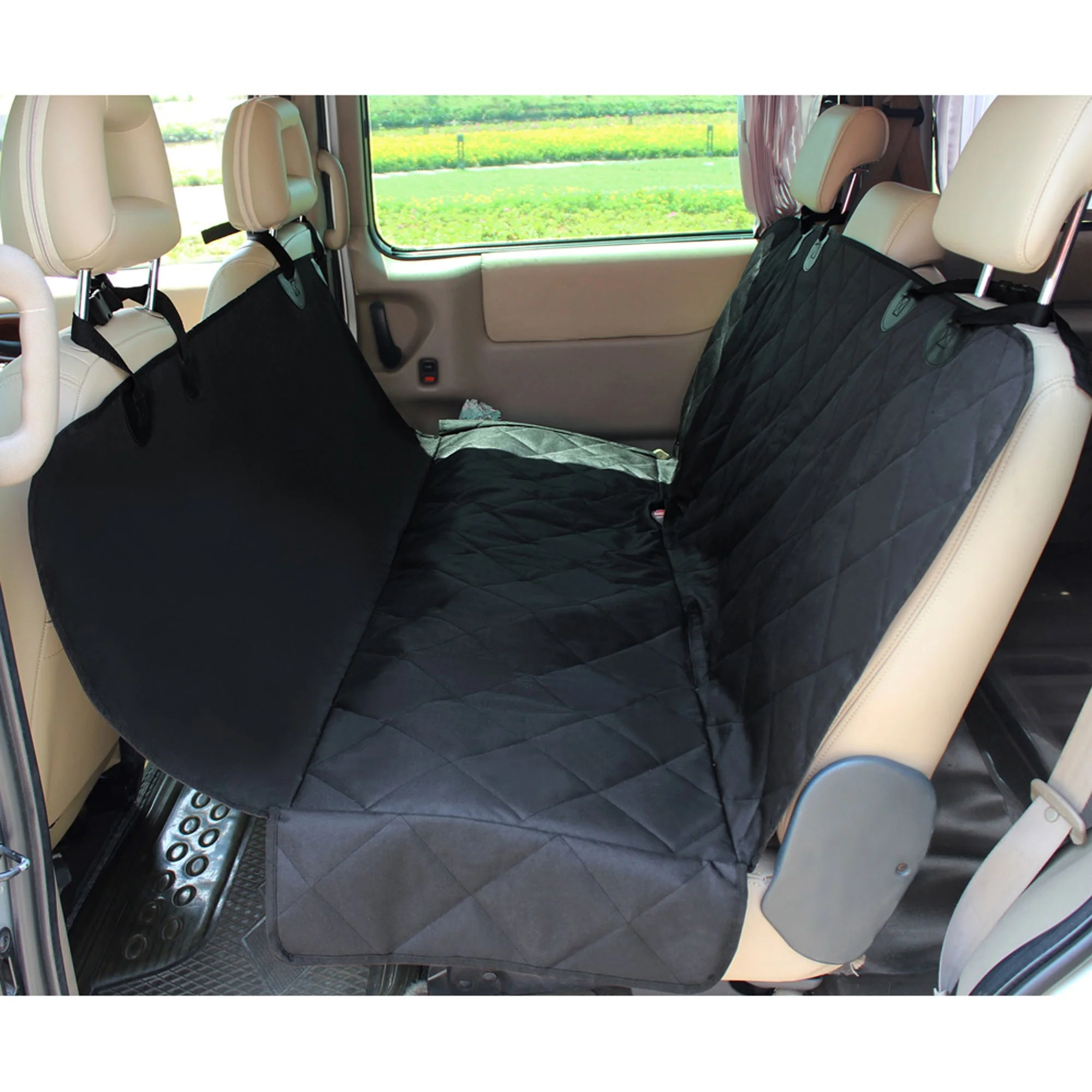 Jespet Luxury Travel Dog Back Car Seat Cover, Fits for Car SUV Truck - Image 2
