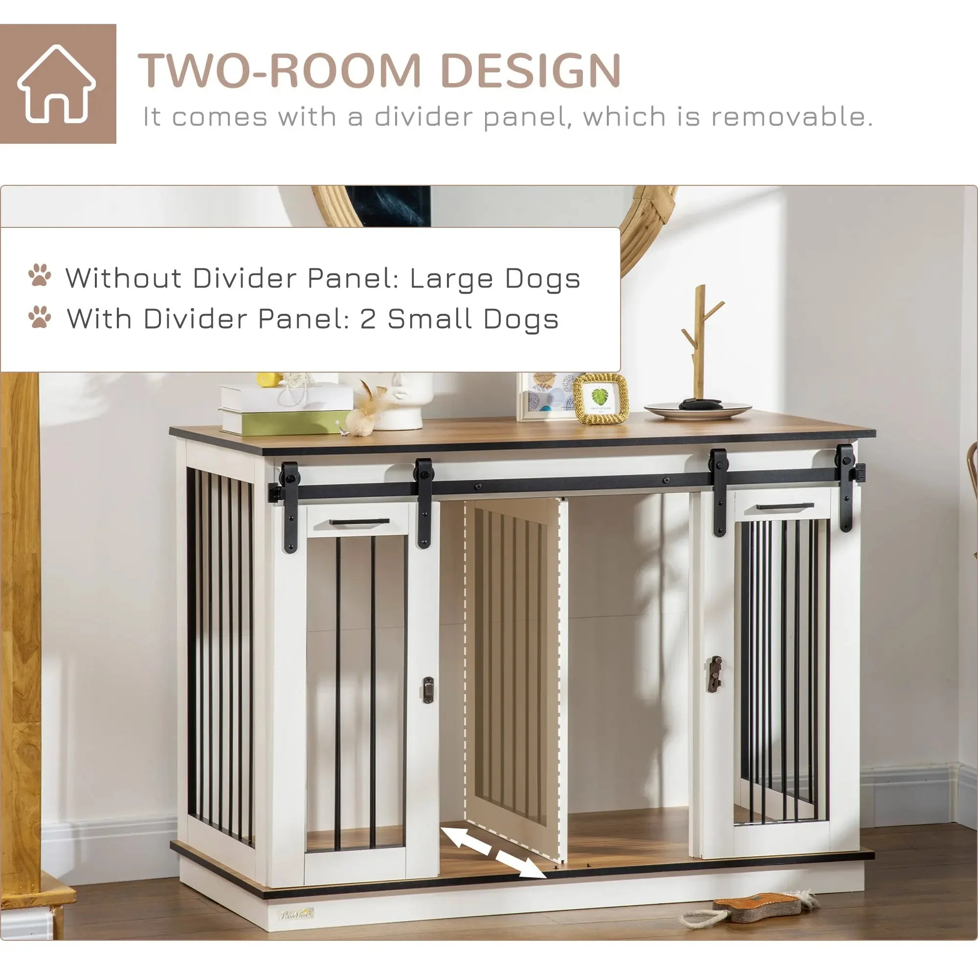 Jonas Large Dog Kennel Crate Furniture - Image 4