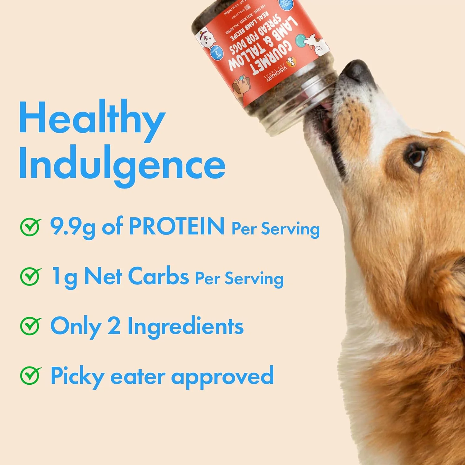 Lamb & Beef Tallow Dog Meat Spread – High-Protein, Low-Carb Keto Treat | 12oz Jar - Image 8