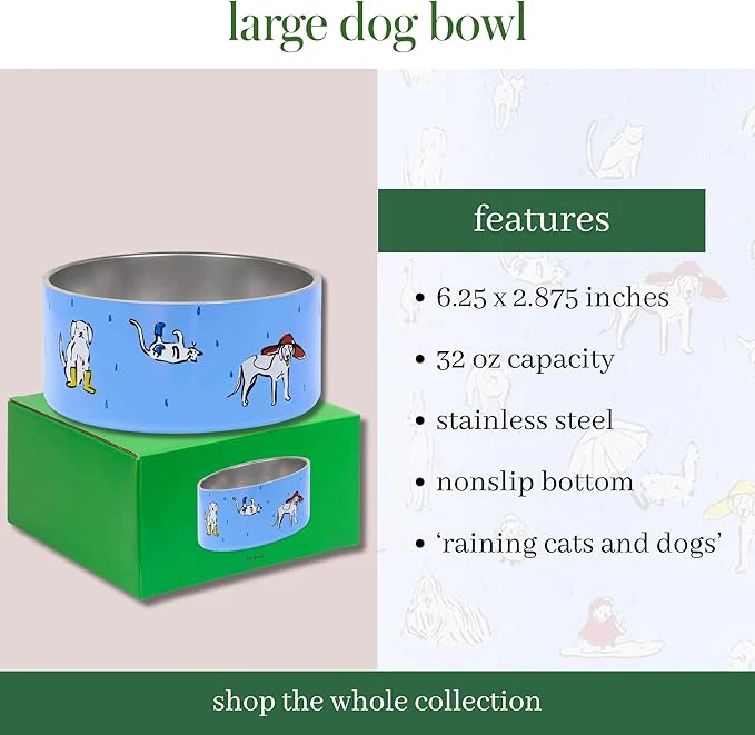 Kate Spade Raining Cats and Dogs Bowl - Image 3