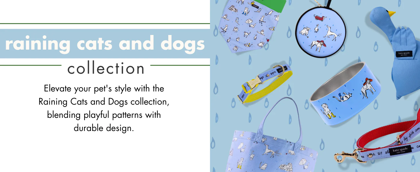 Kate Spade Raining Cats and Dogs Small Collar - Image 5