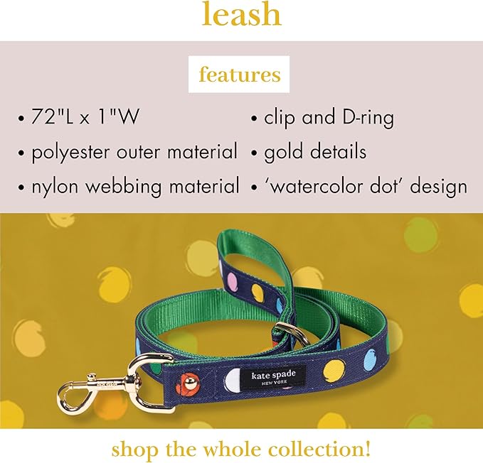 Kate Spade Watercolor Dot Large Leash - Image 3