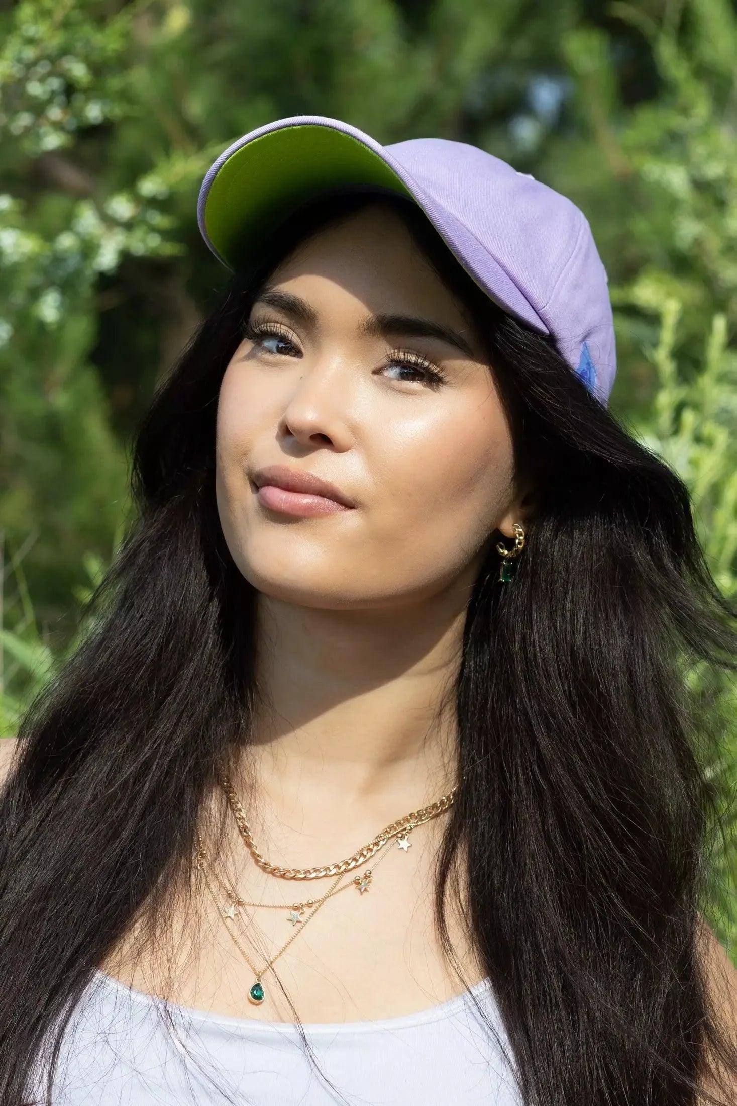 Lavender Garden Relaxed Baseball Cap - Image 2