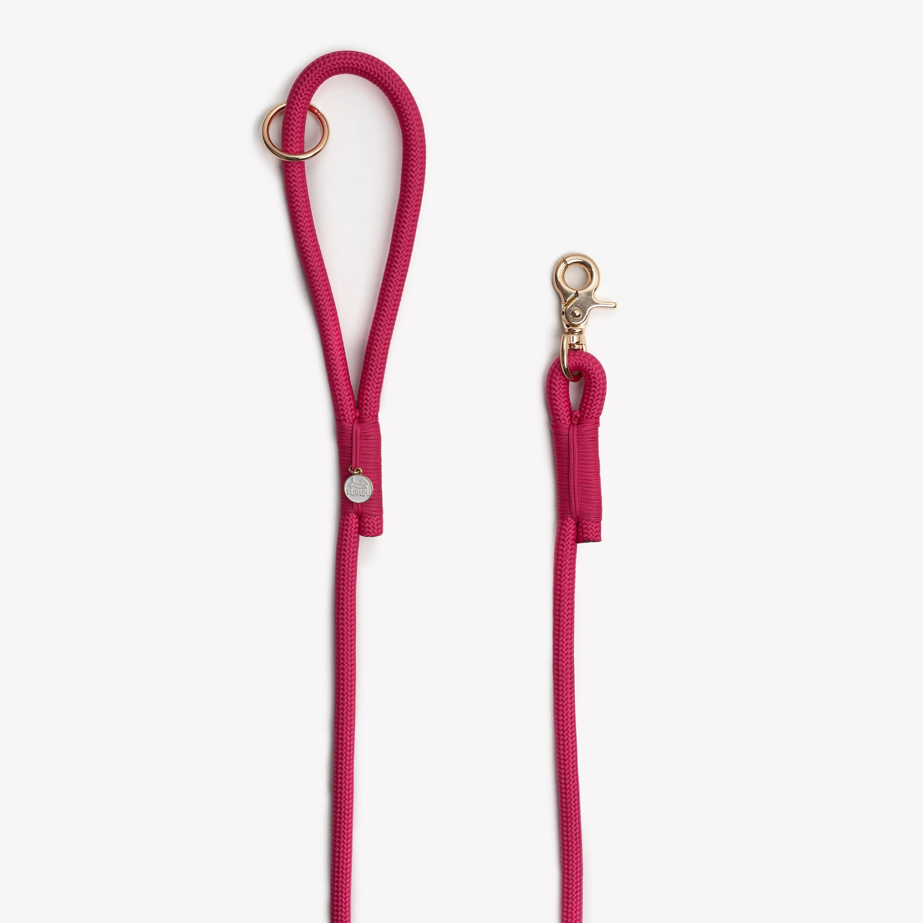 'Magenta' - Braided Rope Leash - Image 2