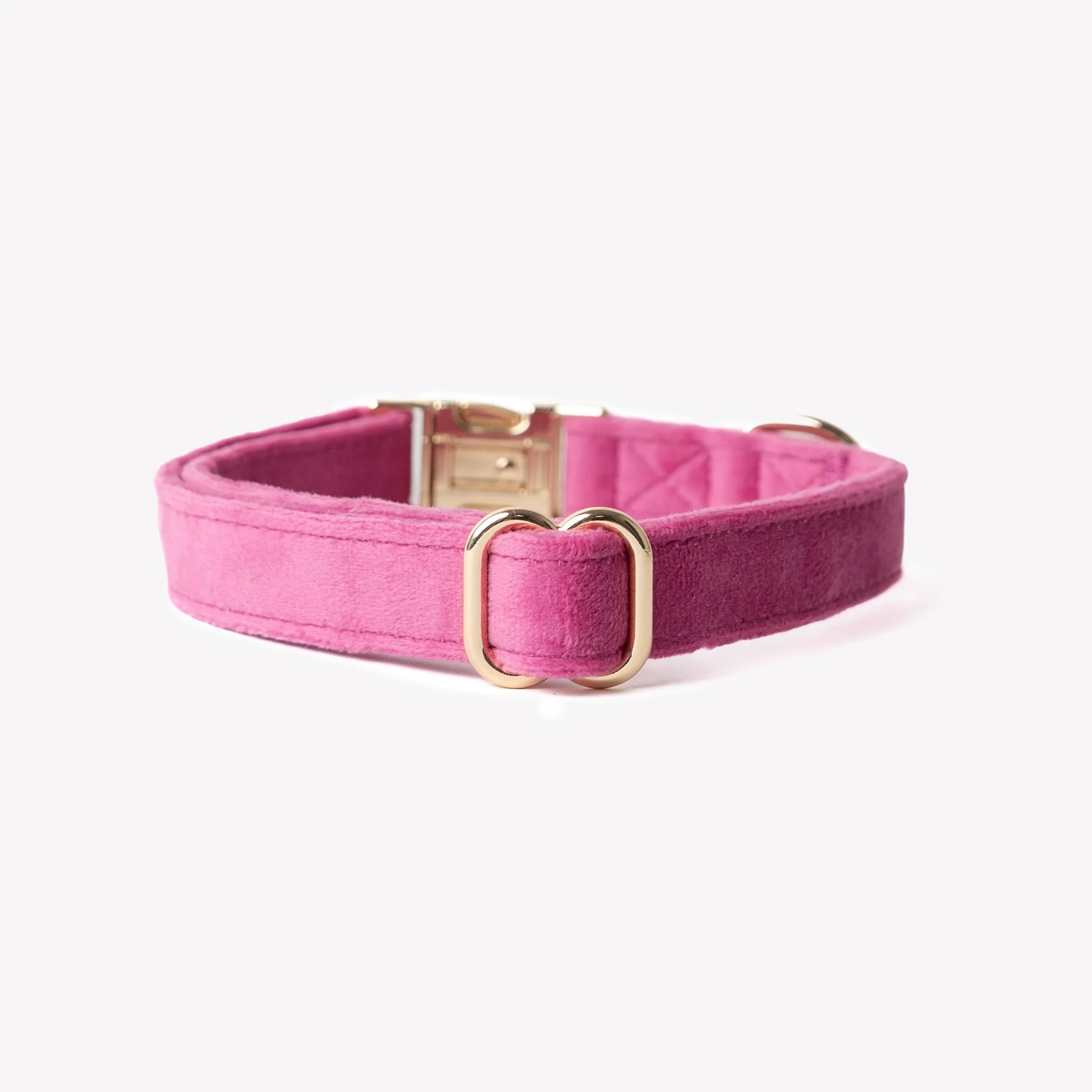 'Magenta' - Velvet Dog Collar - Image 2