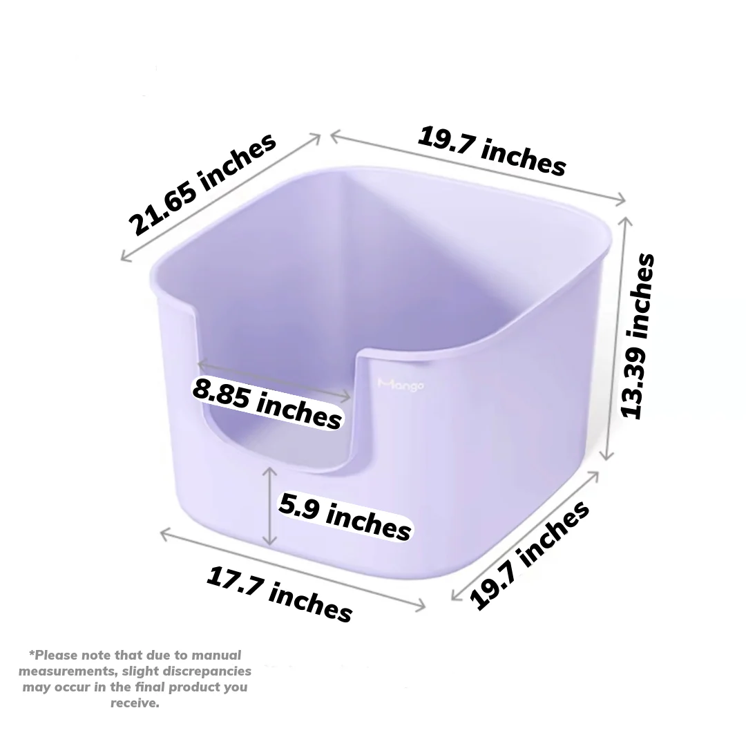 Mango Cube Litter Box XL Set | Litter Box with Mat, Scoop & Accessories - Image 20
