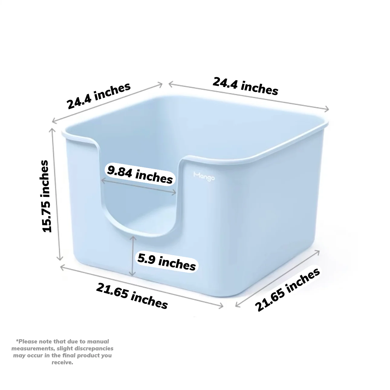 Mango Cube Litter Box XXL Set | High-sided Litter Box with Scoop, Storage & Step - Image 20