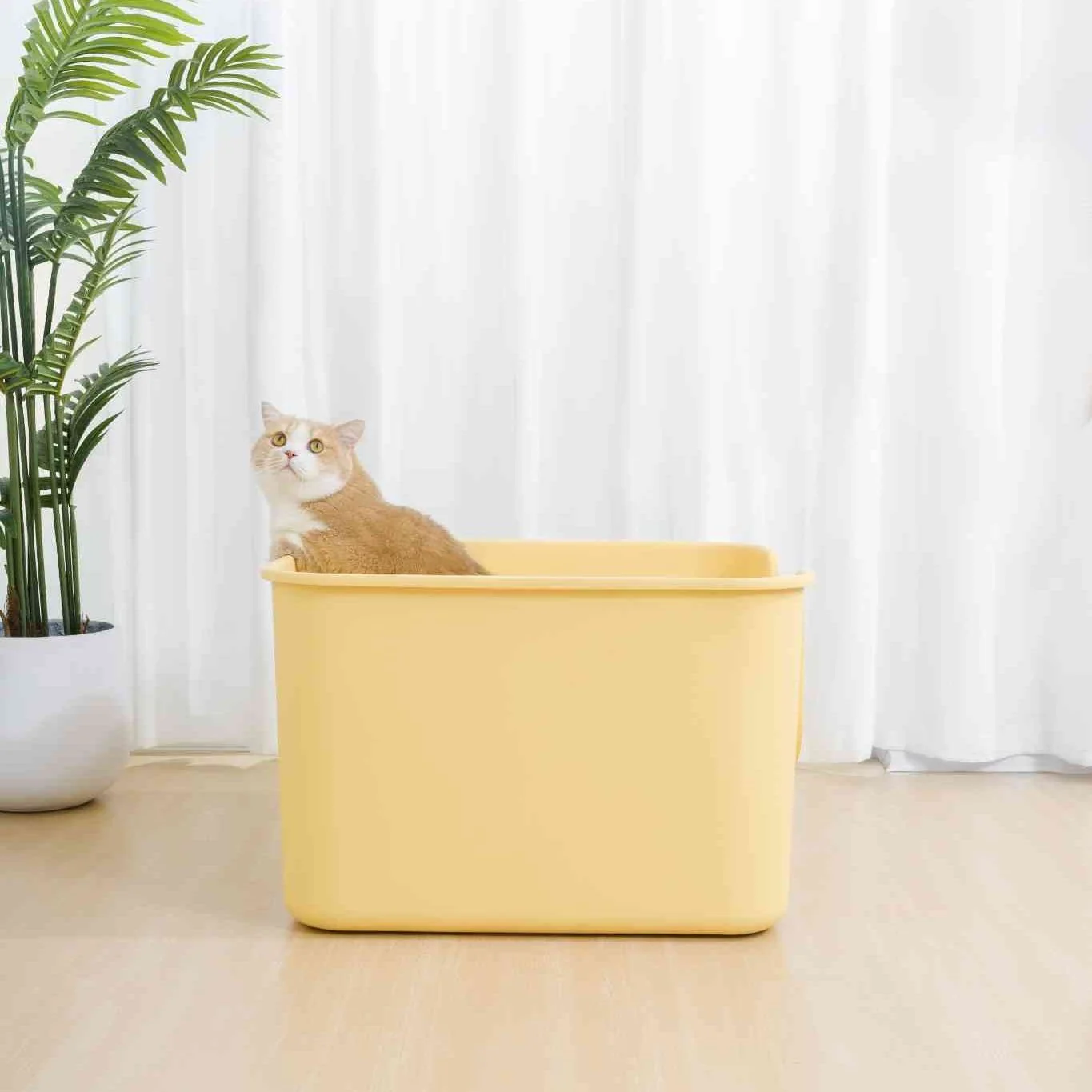 Mango Cube Litter Box XXL Set | High-sided Litter Box with Scoop, Storage & Step - Image 6