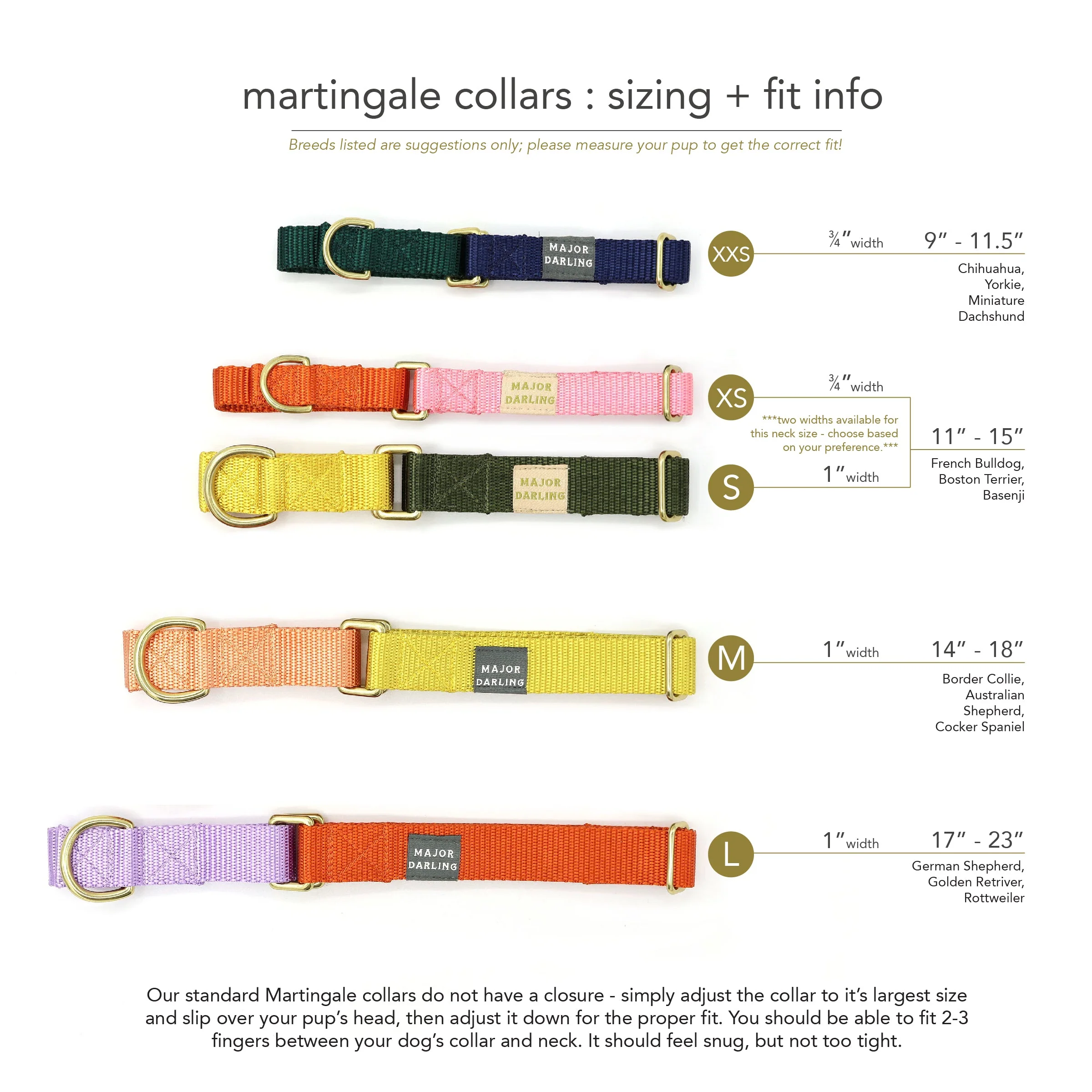 martingale collar / forest + olive - Image 3