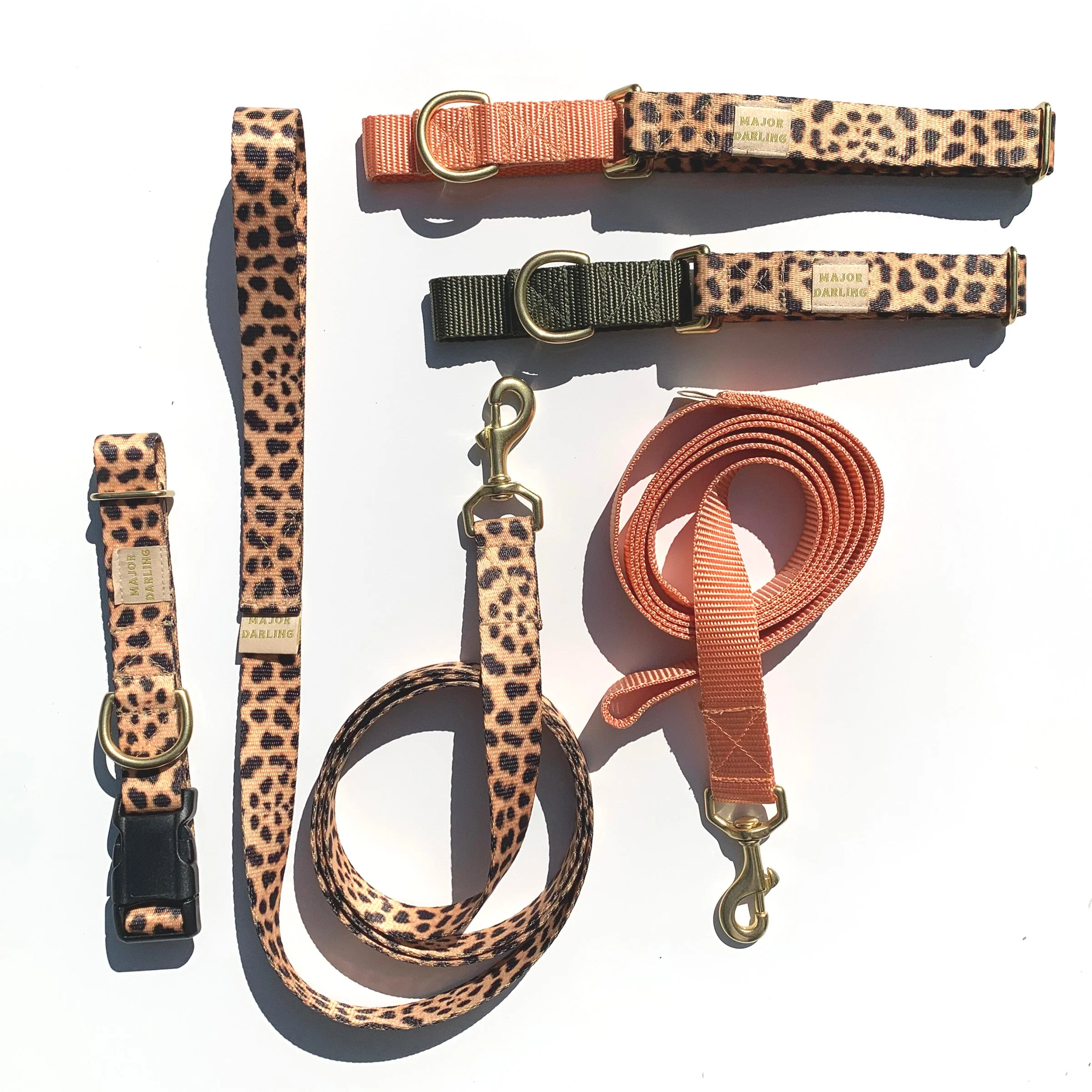 martingale collar / leopard + peach - Image 5