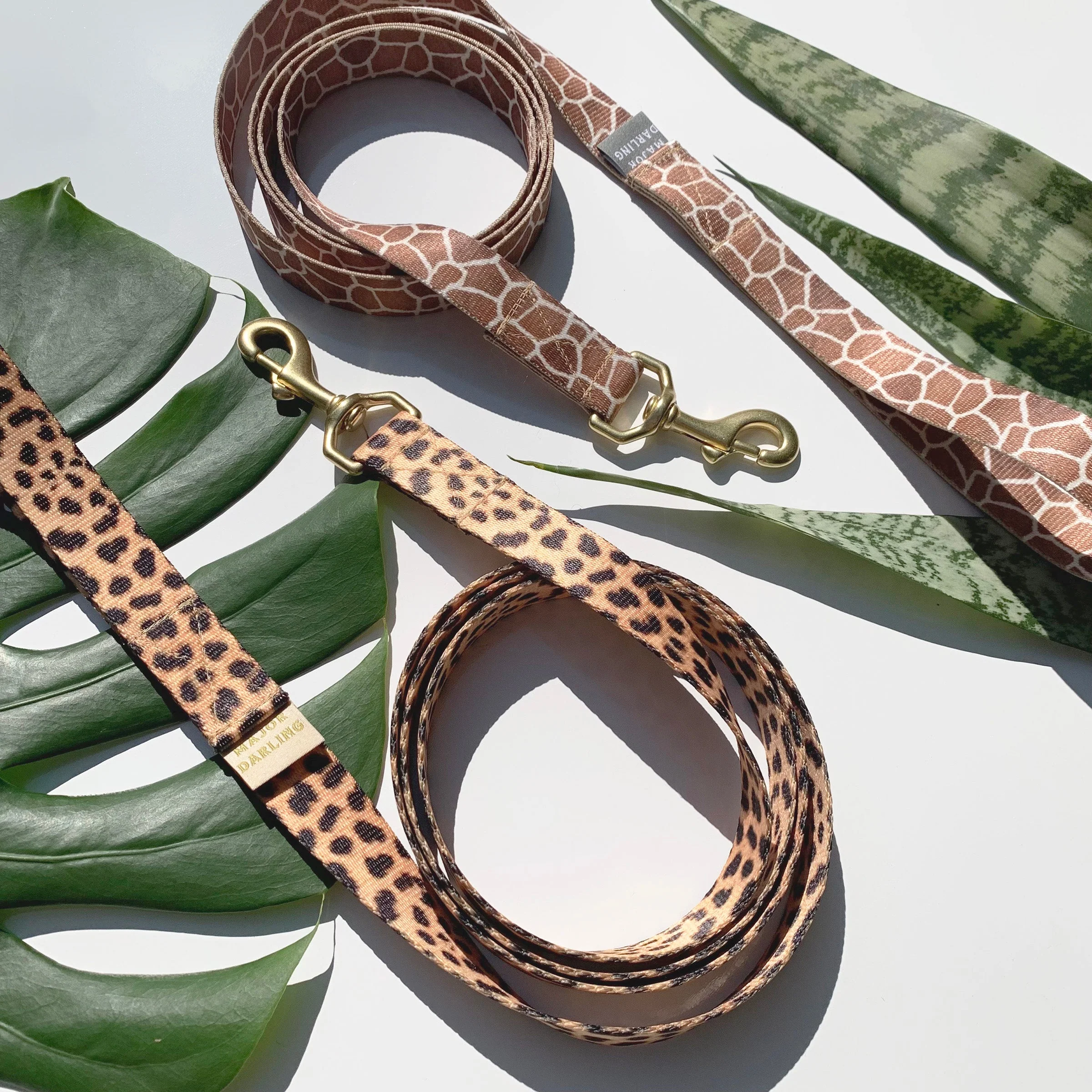 martingale collar / leopard + peach - Image 6