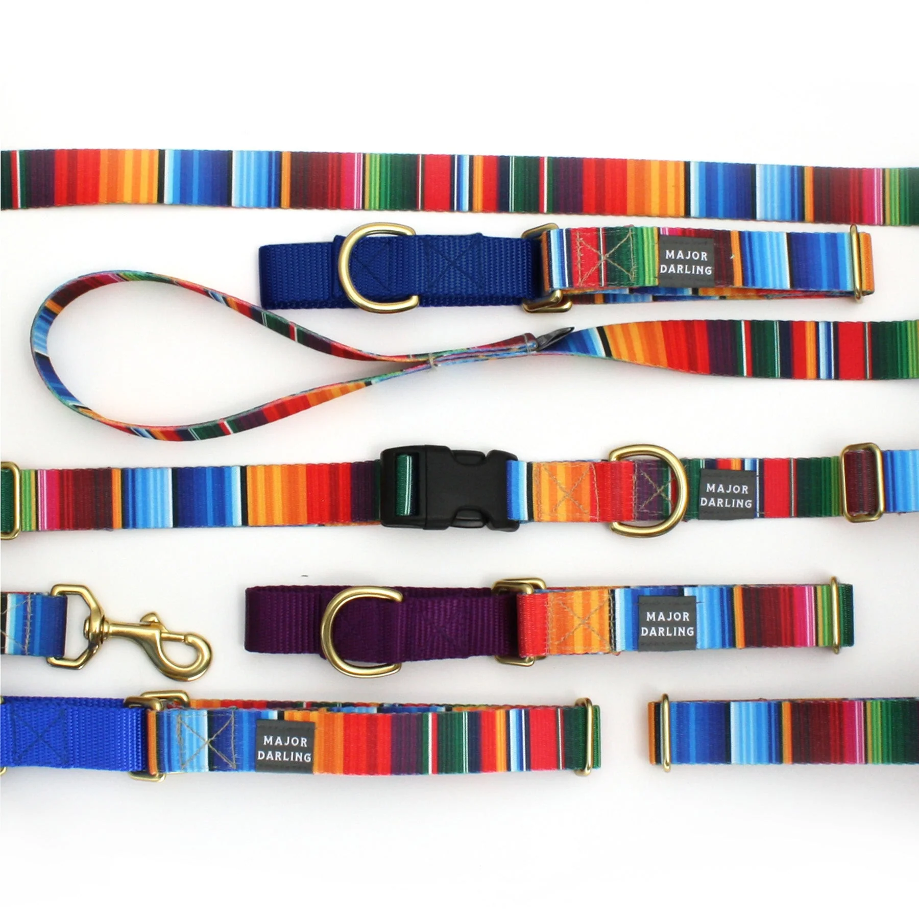 martingale collar / serape + navy - Image 4