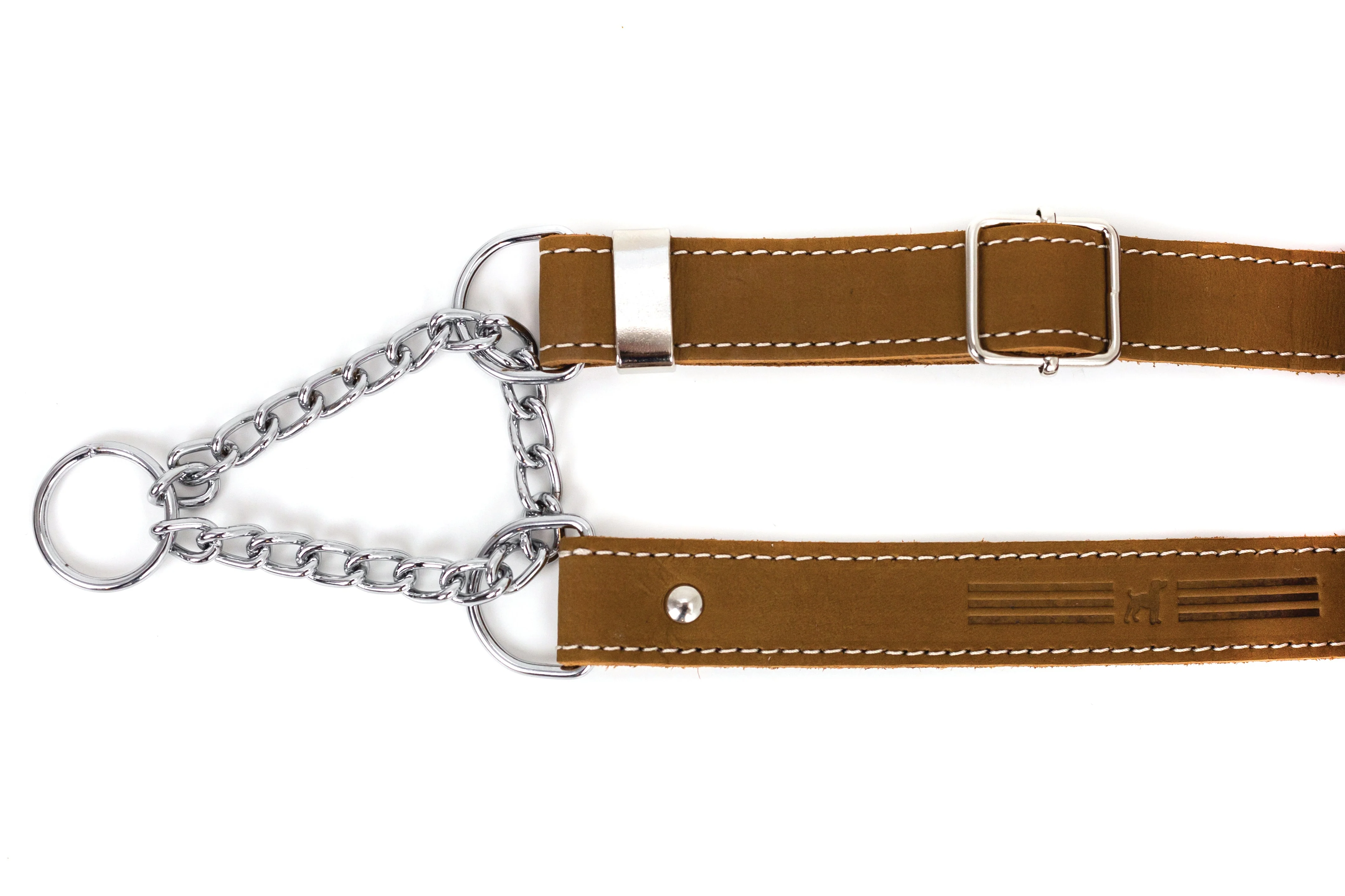 Martingale Earth Brown Leather Dog Collar - Image 3