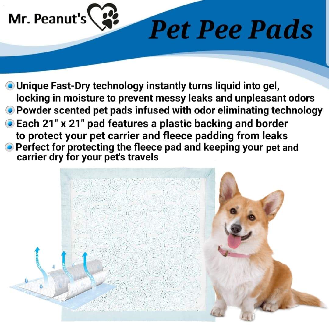 Mr. Peanut’s Premium Absorbent Gel Pee Pads 23"X23", 6 Layers of Lightly Scented Protection - Image 4