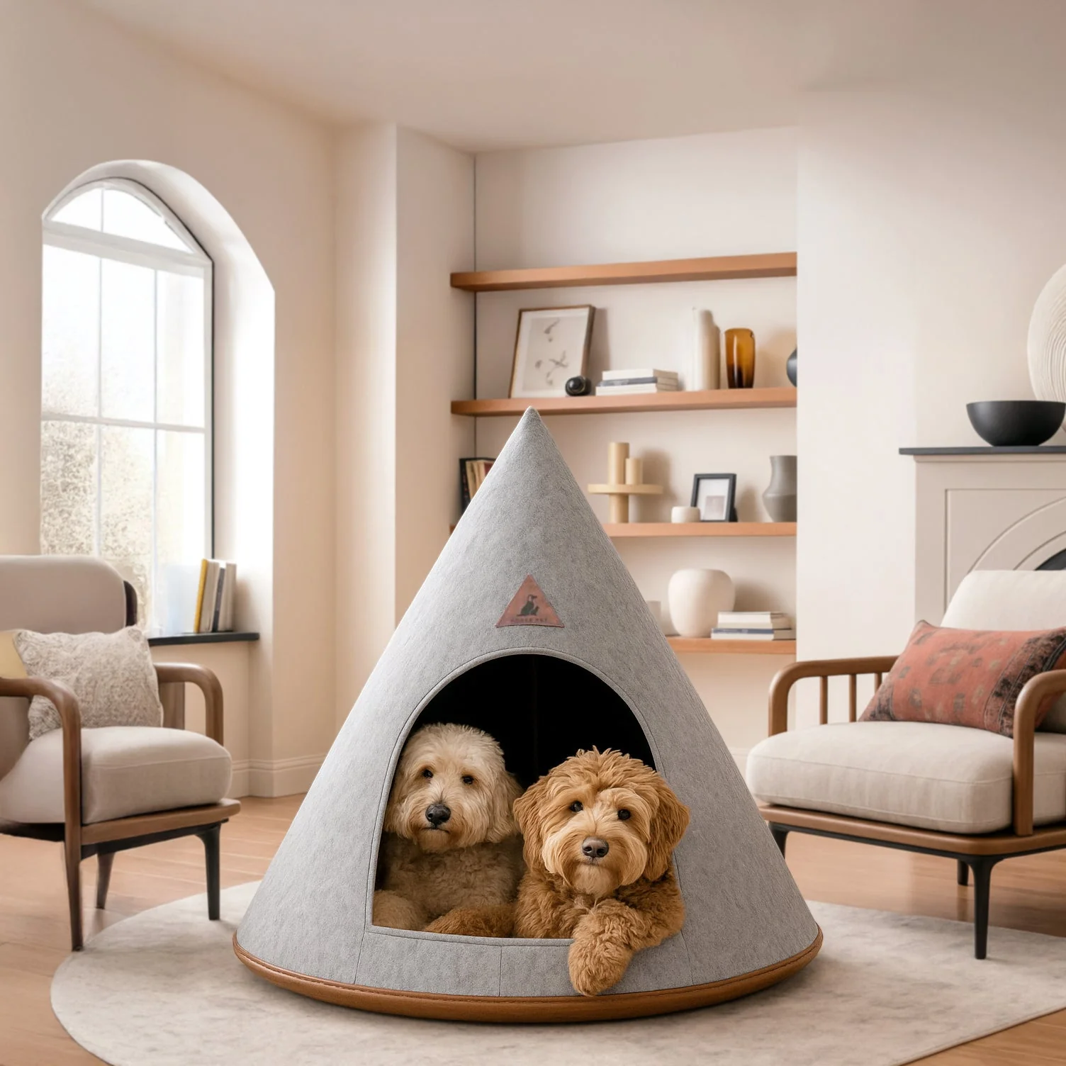 Nooee Pet Cave Harry (XXL) – Gray - Image 2