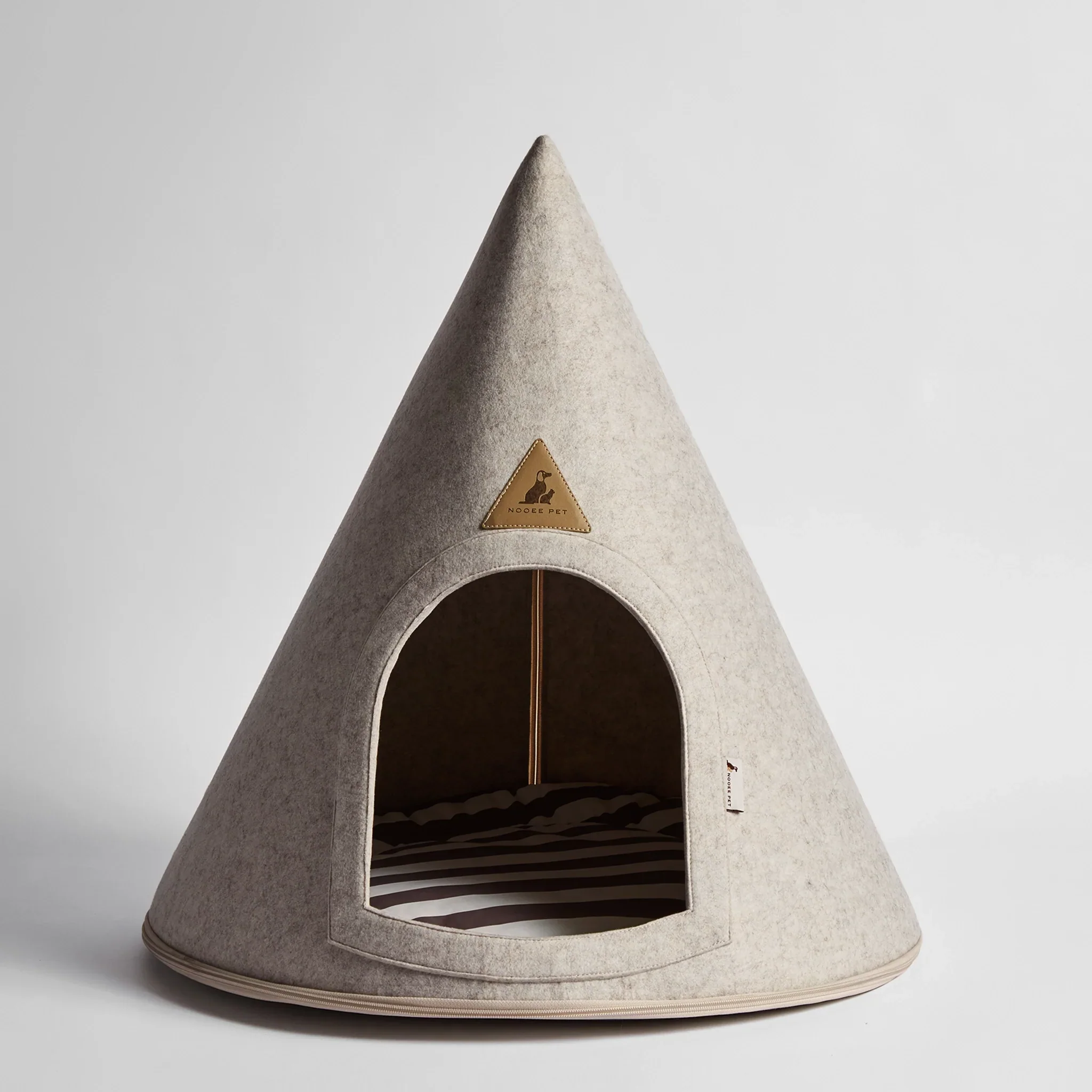 Nooee Pet Cave Molly (XL) – Cream/Brown - Image 3