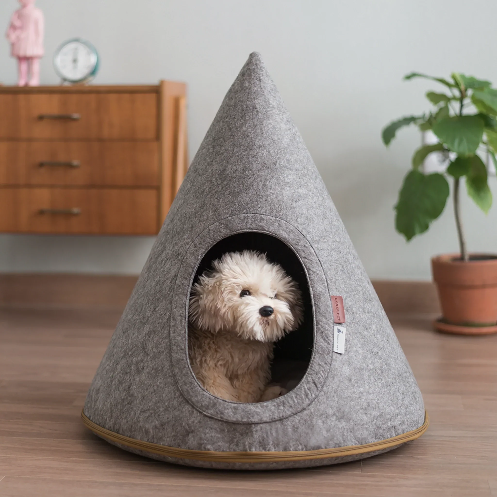 Nooee Pet Cave Toby (S)-Gray - Image 2
