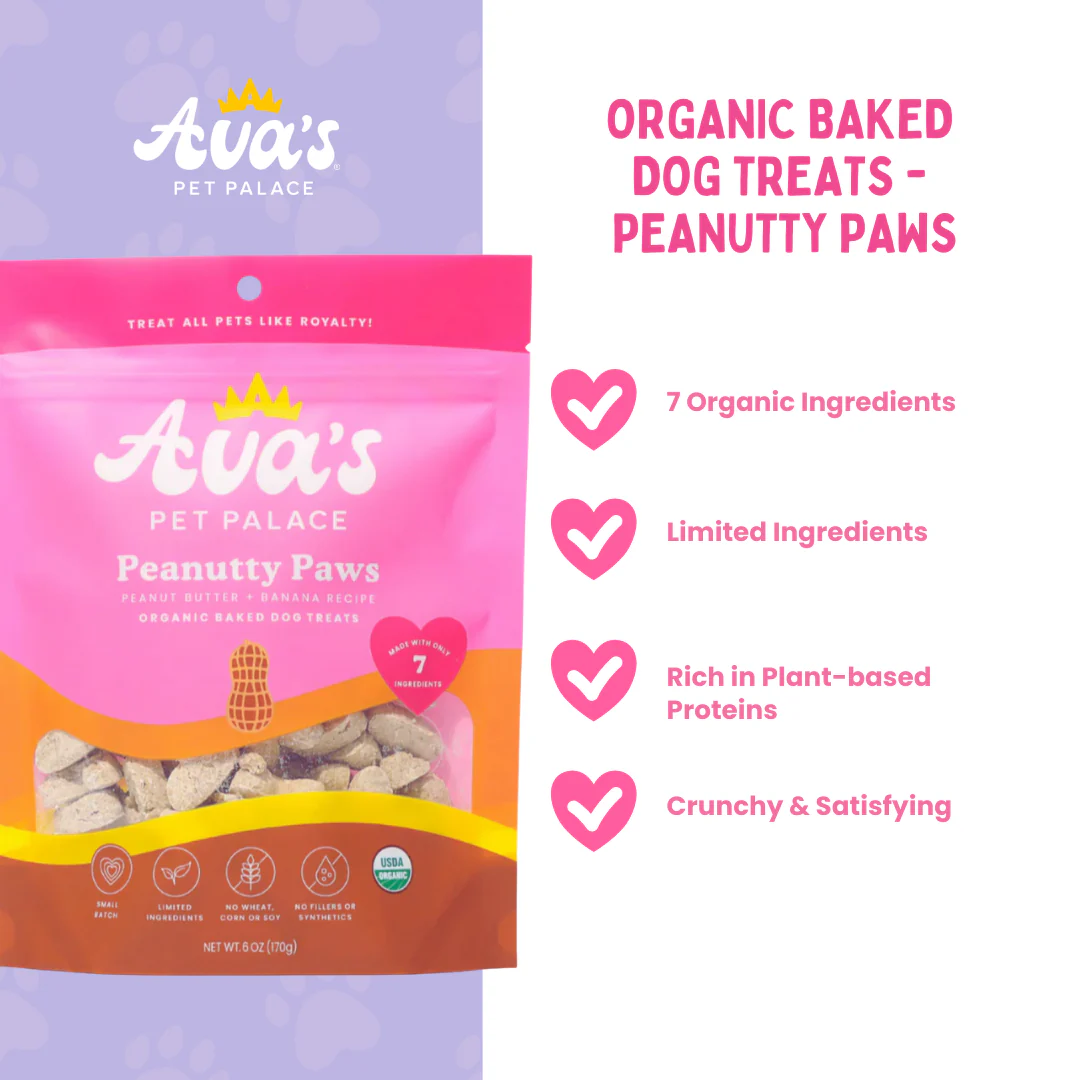 Organic Baked Dog Treats - Peanutty Paws - Image 2