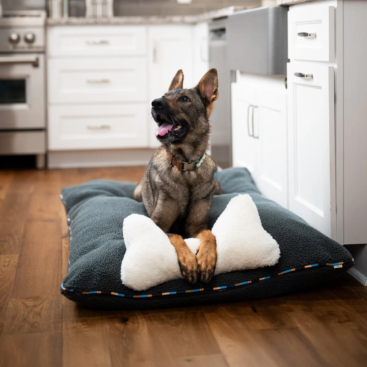 Orthopedic Foam Sherpa Pillow Bed - Image 2
