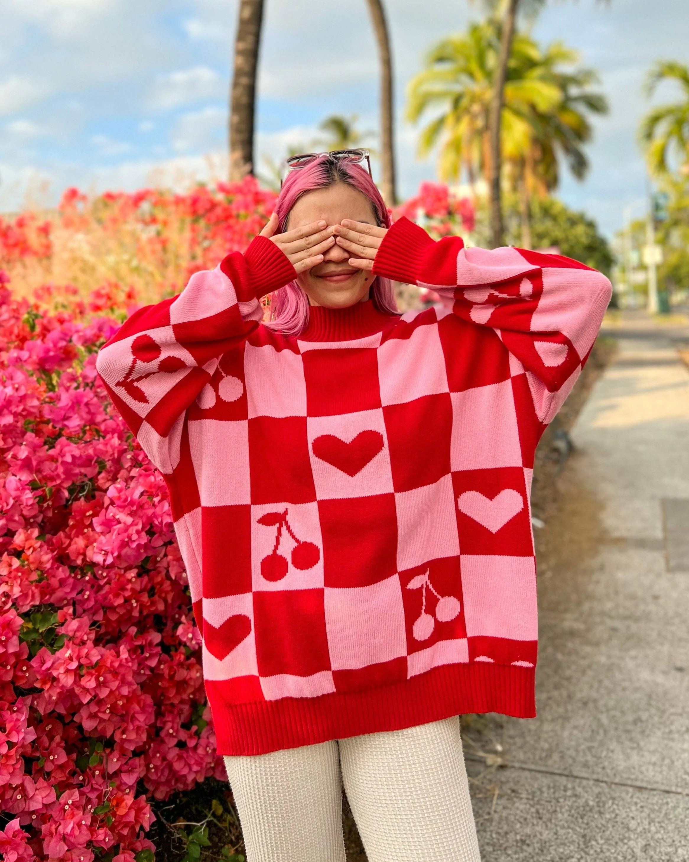 Oversized Human Knitted Love Sweater - Image 6