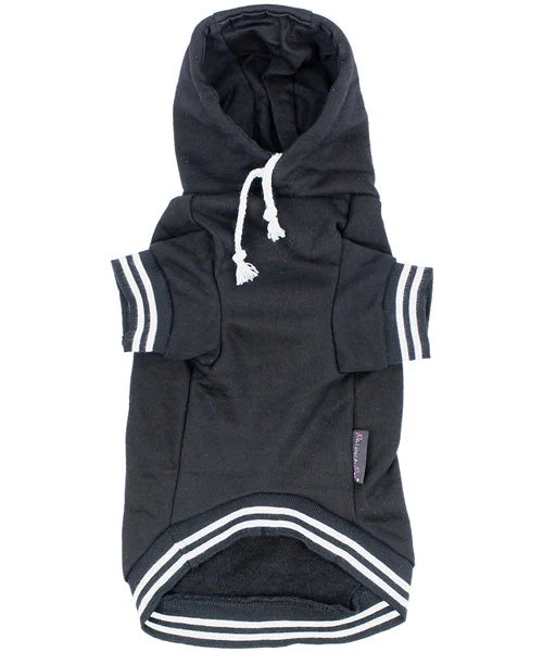 Parisian Pet 'Bestie Hoodie' in Black - Trendy Pet Hoodie for Dogs & Cats, Perfect for Fall & Winter-Valentine's Day - Image 2