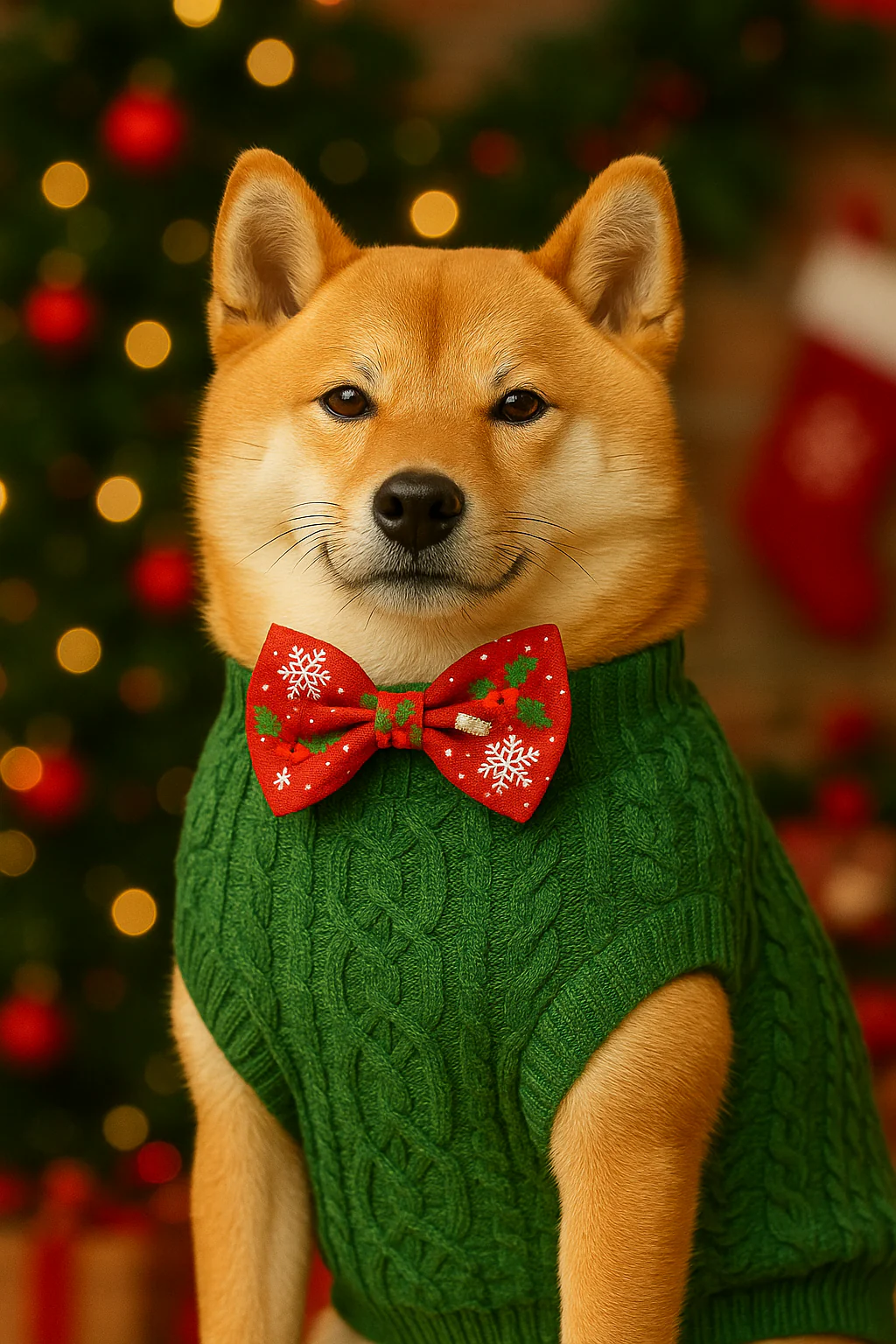 Parisian Pet 'Cable Knit Sweater' - Warm & Stylish Pet Sweater in Green for Dogs & Cats - Image 12