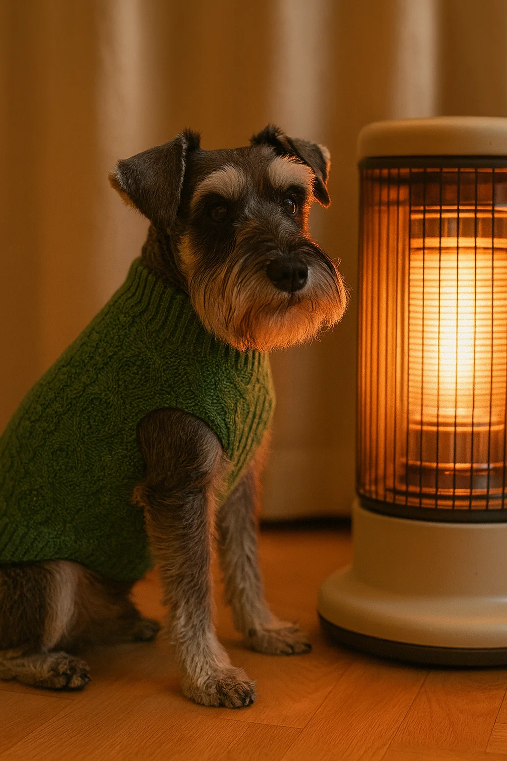 Parisian Pet 'Cable Knit Sweater' - Warm & Stylish Pet Sweater in Green for Dogs & Cats - Image 6