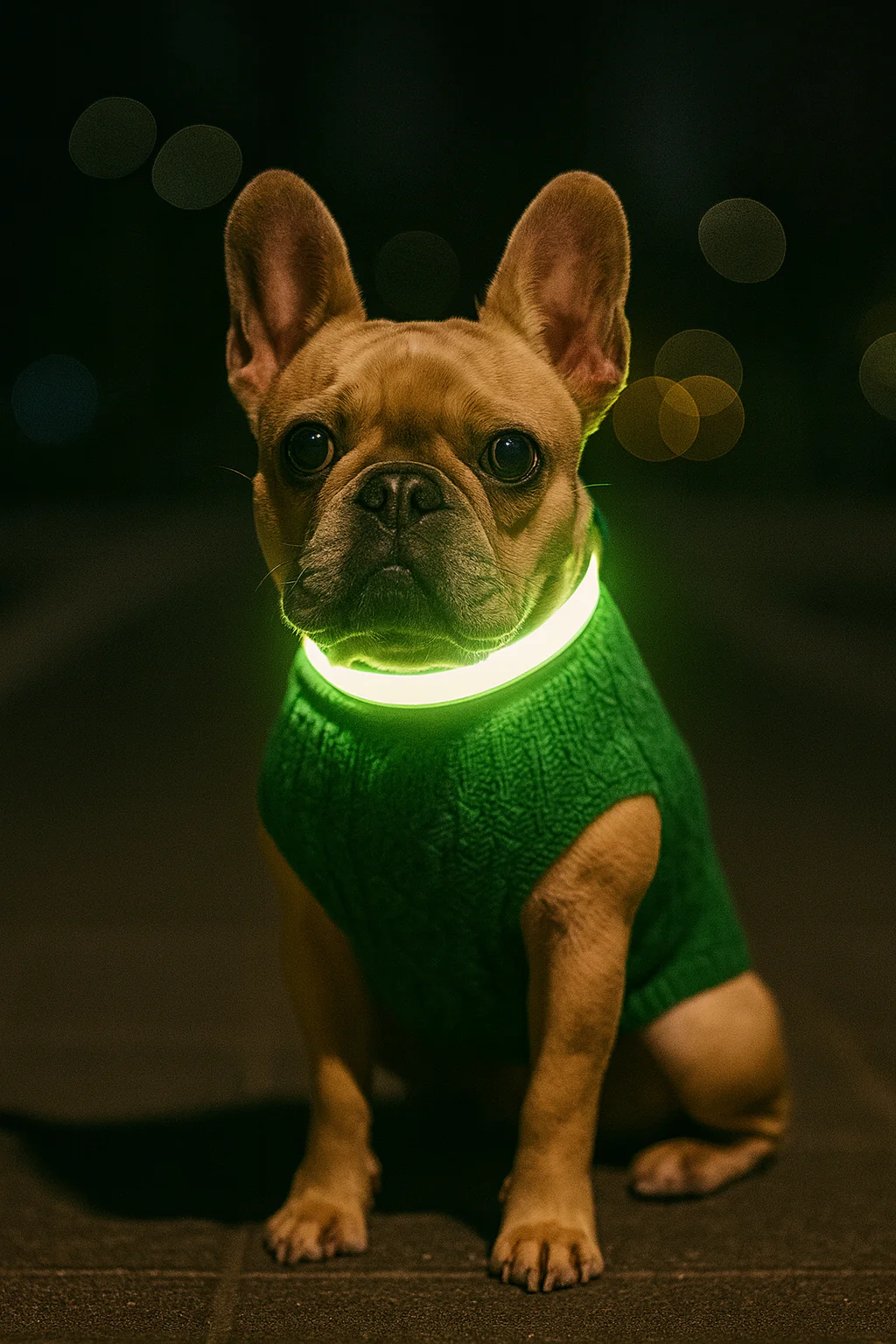 Parisian Pet 'Cable Knit Sweater' - Warm & Stylish Pet Sweater in Green for Dogs & Cats - Image 7
