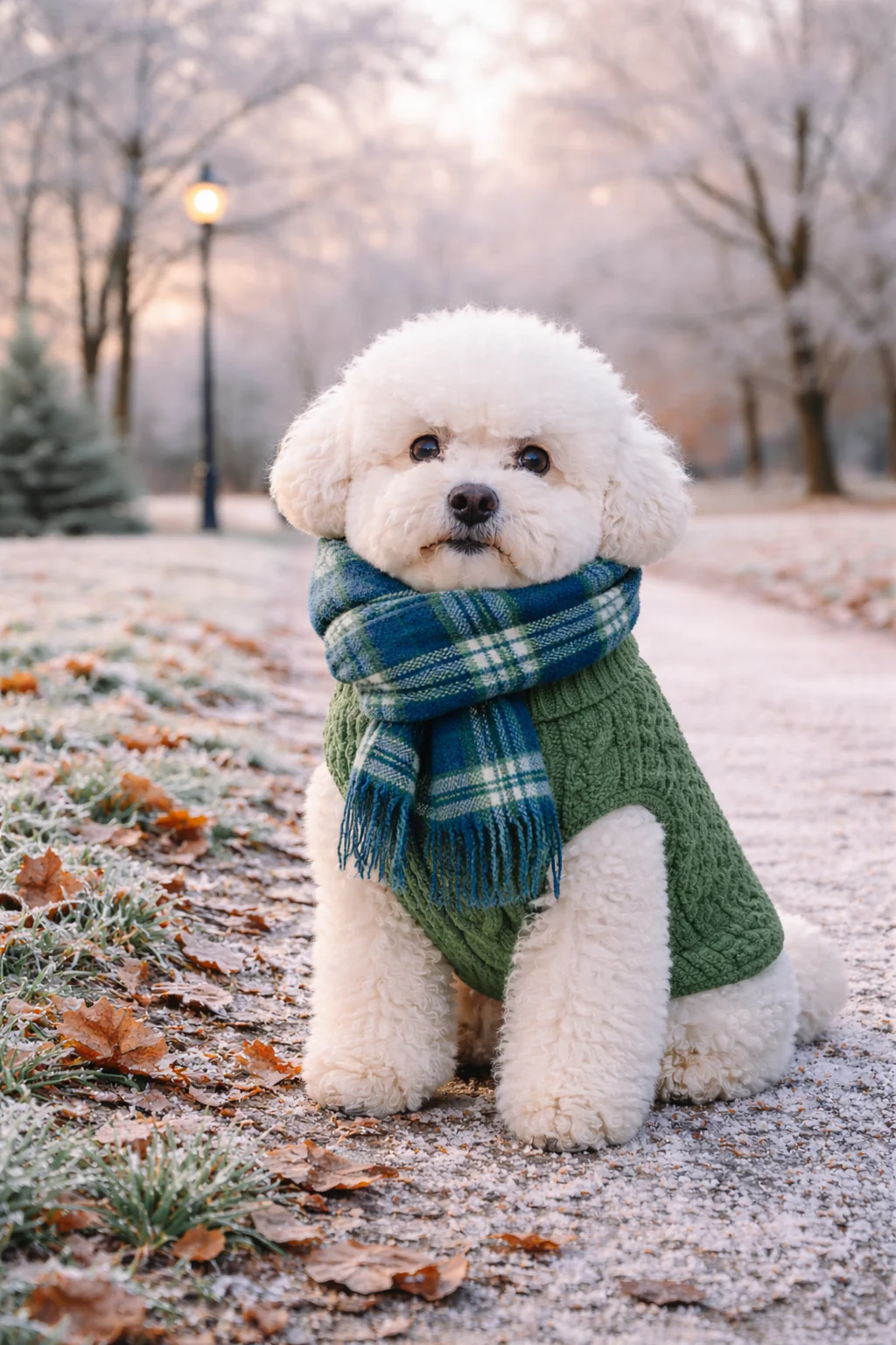Parisian Pet 'Cable Knit Sweater' - Warm & Stylish Pet Sweater in Green for Dogs & Cats - Image 9