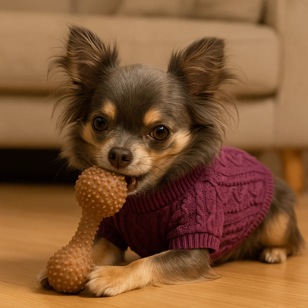 Parisian Pet 'Cable Knit Sweater' - Warm & Stylish Pet Sweater in Raspberry for Dogs & Cats-Valentine's Day - Image 5