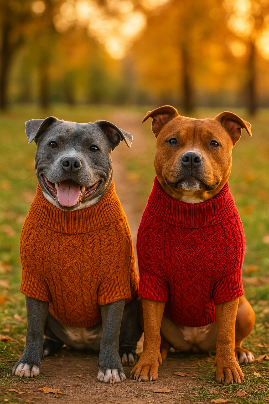 Parisian Pet 'Cable Knit Sweater' - Warm & Stylish Pet Sweater in Terracotta for Dogs & Cats - Image 4