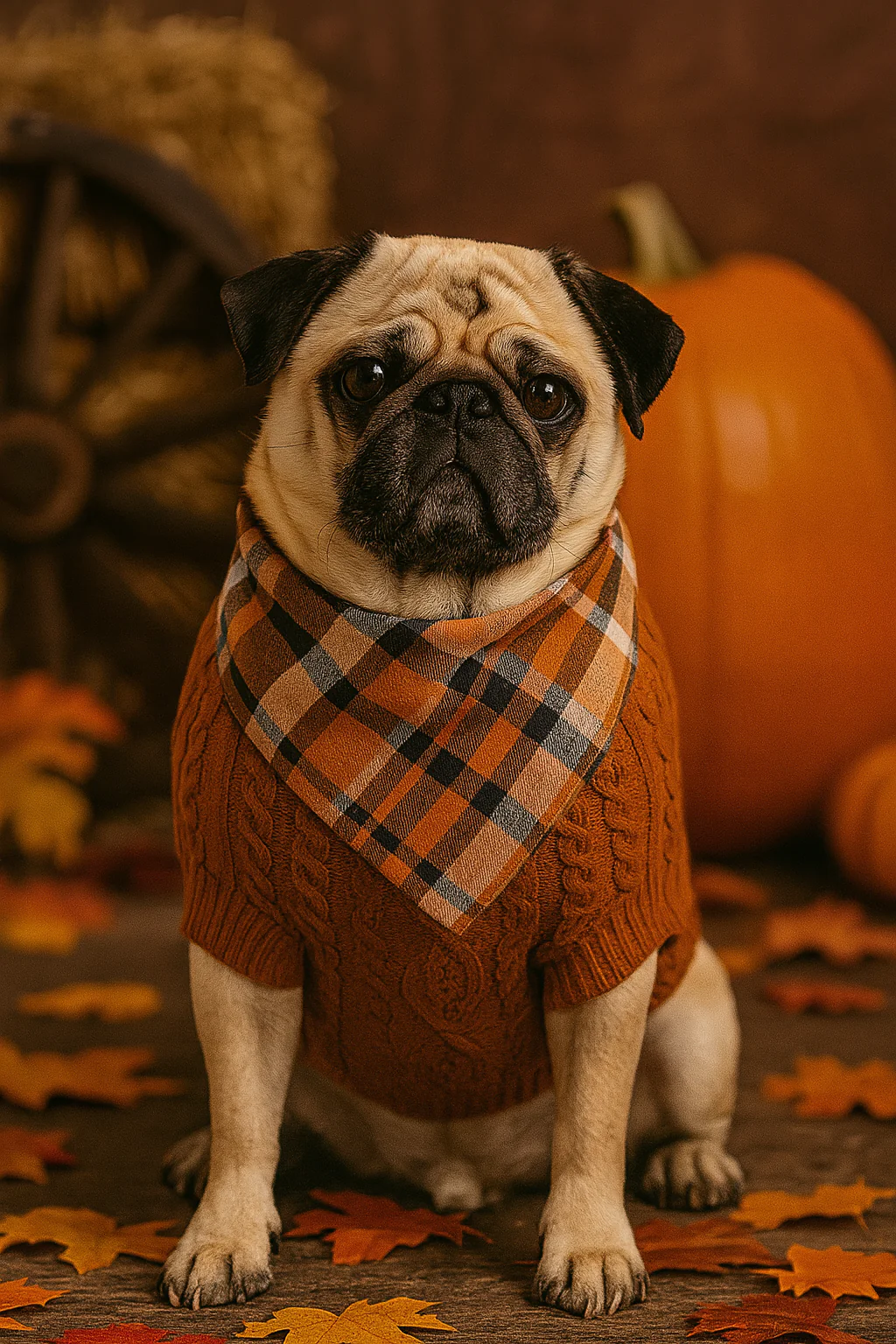 Parisian Pet 'Cable Knit Sweater' - Warm & Stylish Pet Sweater in Terracotta for Dogs & Cats - Image 6