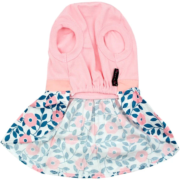 Parisian Pet 'Cherry Blossoms Dress' Dog & Cat Shirt – Designer Pink Floral Dress, Perfect for Summer – Pink-Valentine's Day - Image 2