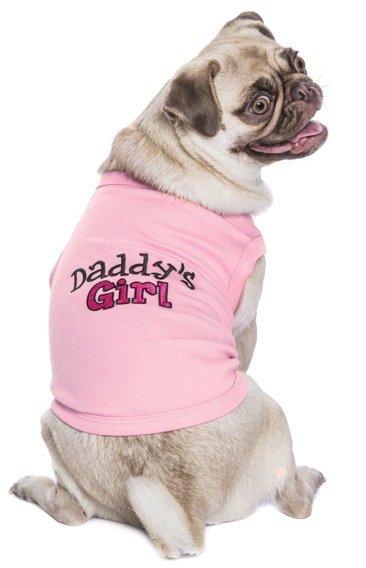 Parisian Pet 'Daddy's Girl' Pet Shirt - Dog Fashion Shirt for Dogs & Cats, Pink-Valentine's Day - Image 3