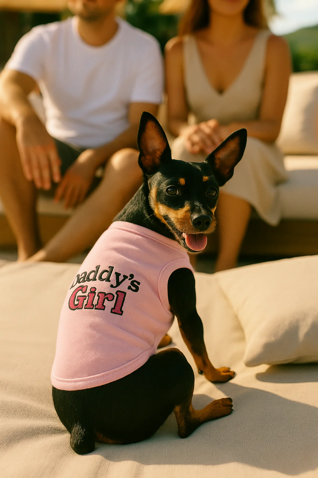Parisian Pet 'Daddy's Girl' Pet Shirt - Dog Fashion Shirt for Dogs & Cats, Pink-Valentine's Day - Image 5