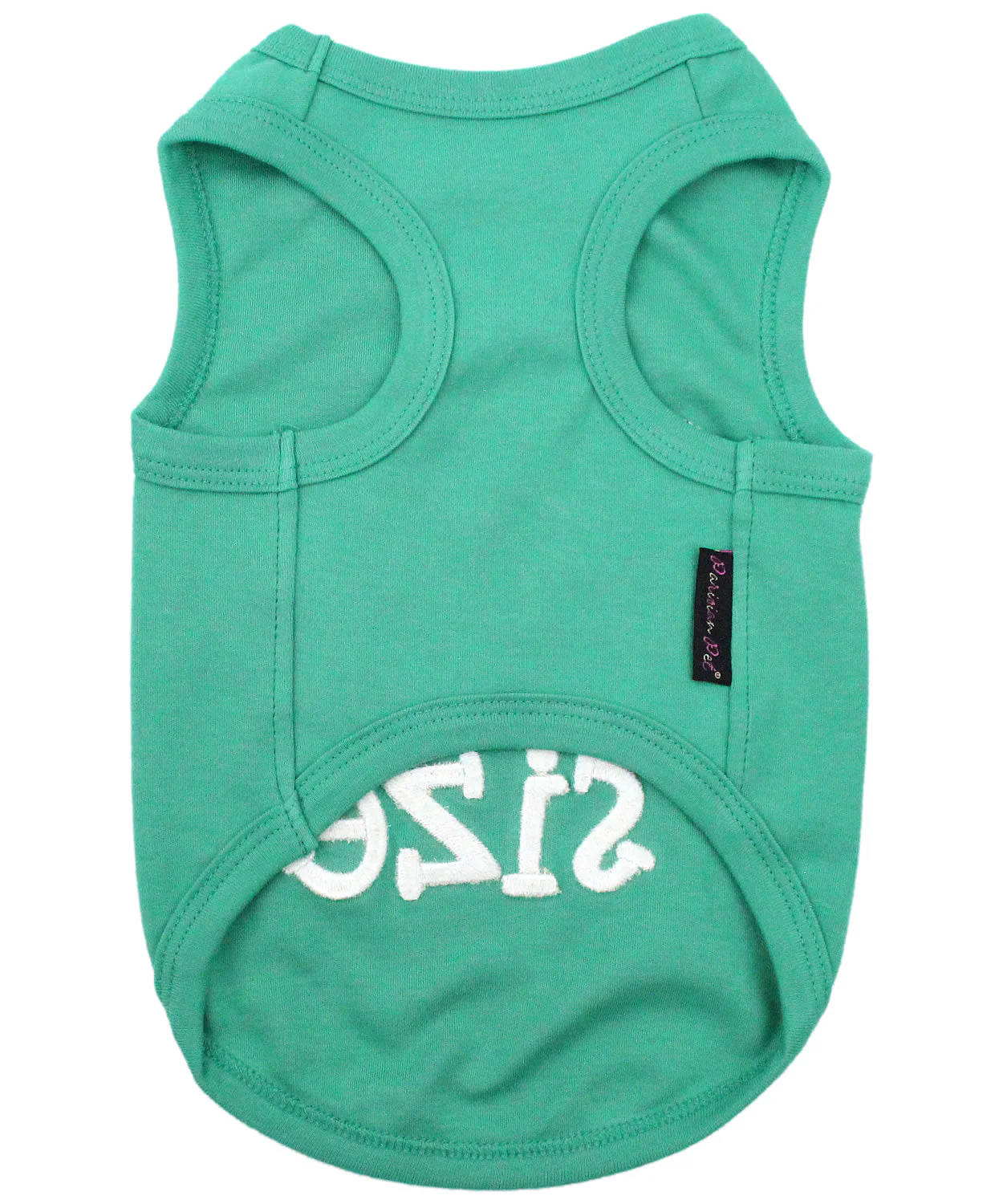 Parisian Pet Embroidered 'Elf Size Shirt' - Holiday Pet Apparel & Christmas Dog Clothes, Green - Image 2