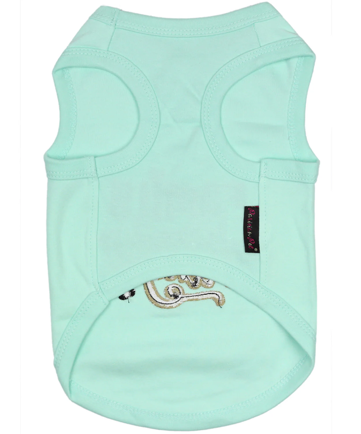 Parisian Pet 'Family is Everything' Comfortable Dog Shirt – Embroidered Pet Clothing for Dogs & Cats, Light Blue-Valentine's Day - Image 2