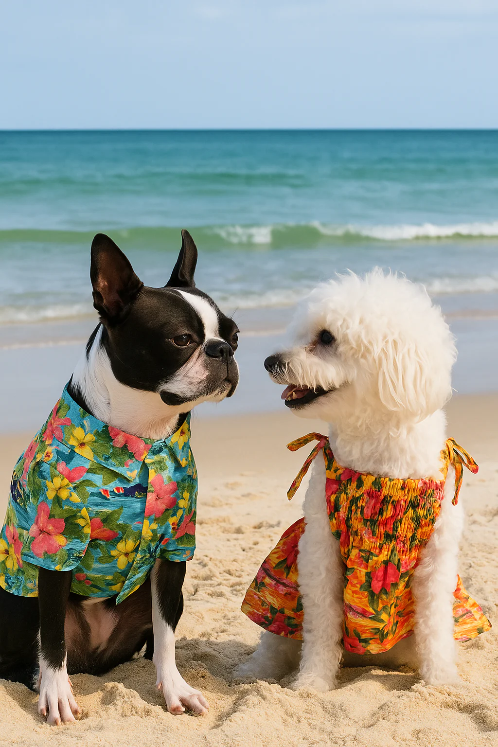 Parisian Pet 'Hawaiian Camp' Dog & Cat Shirt – Lightweight Cotton, Stylish Vacation Pet Apparel – Blue - Image 7