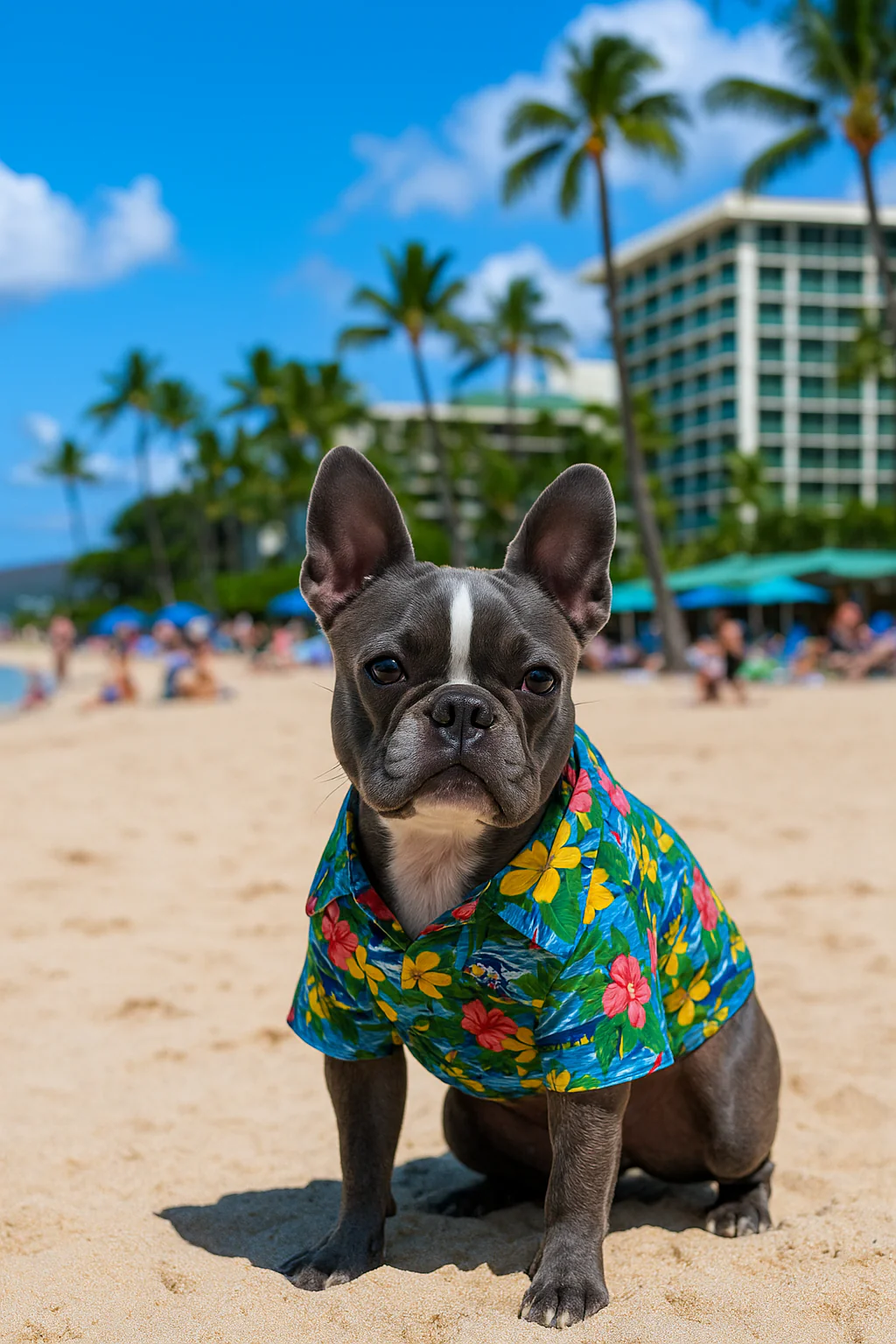 Parisian Pet 'Hawaiian Camp' Dog & Cat Shirt – Lightweight Cotton, Stylish Vacation Pet Apparel – Blue - Image 9