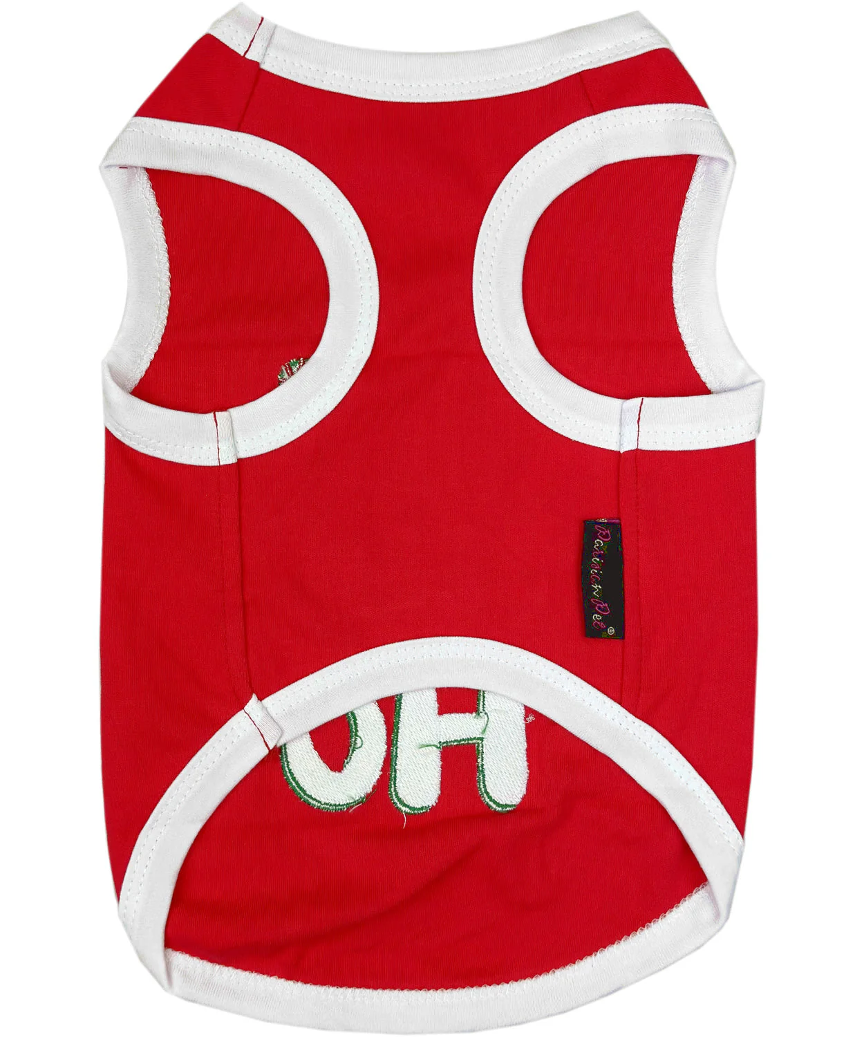 Parisian Pet 'Ho Ho Ho' Pet Holiday Shirt - Christmas Dog Outfit, Red - Image 2