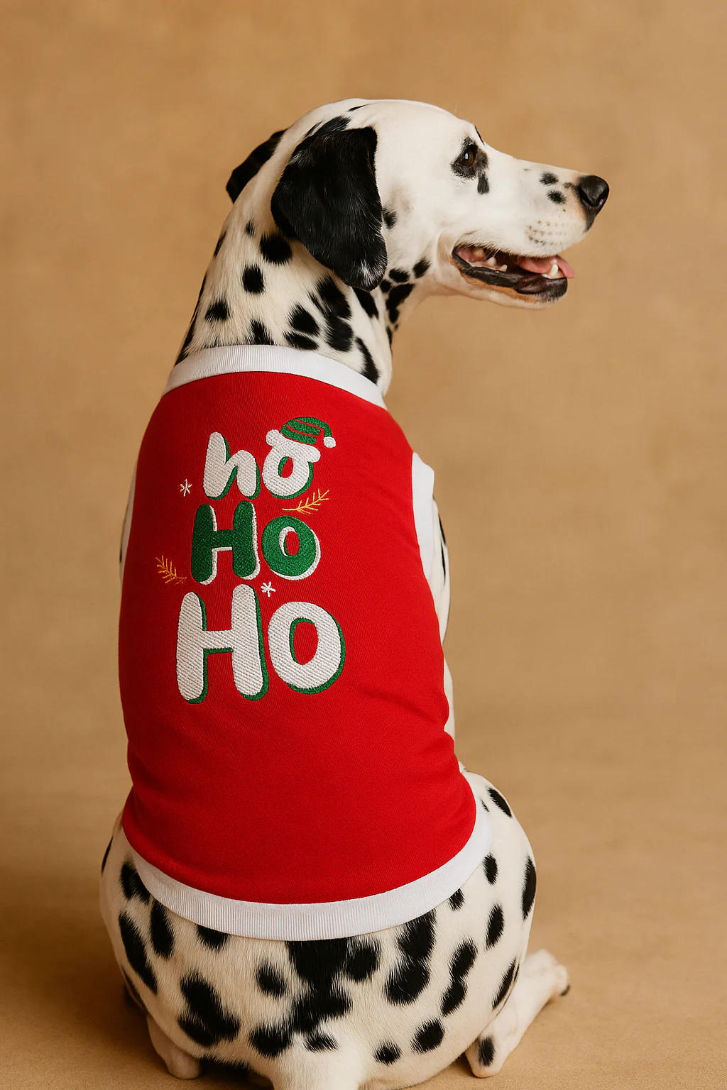 Parisian Pet 'Ho Ho Ho' Pet Holiday Shirt - Christmas Dog Outfit, Red - Image 6