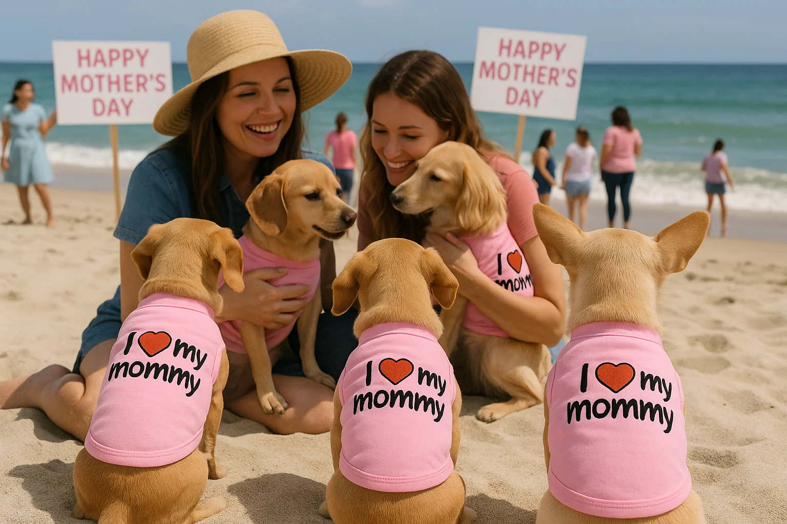 Parisian Pet 'I Love Mommy' Dog & Cat Shirt - Cute Pet T-Shirt, Pink-Valentine's Day - Image 6