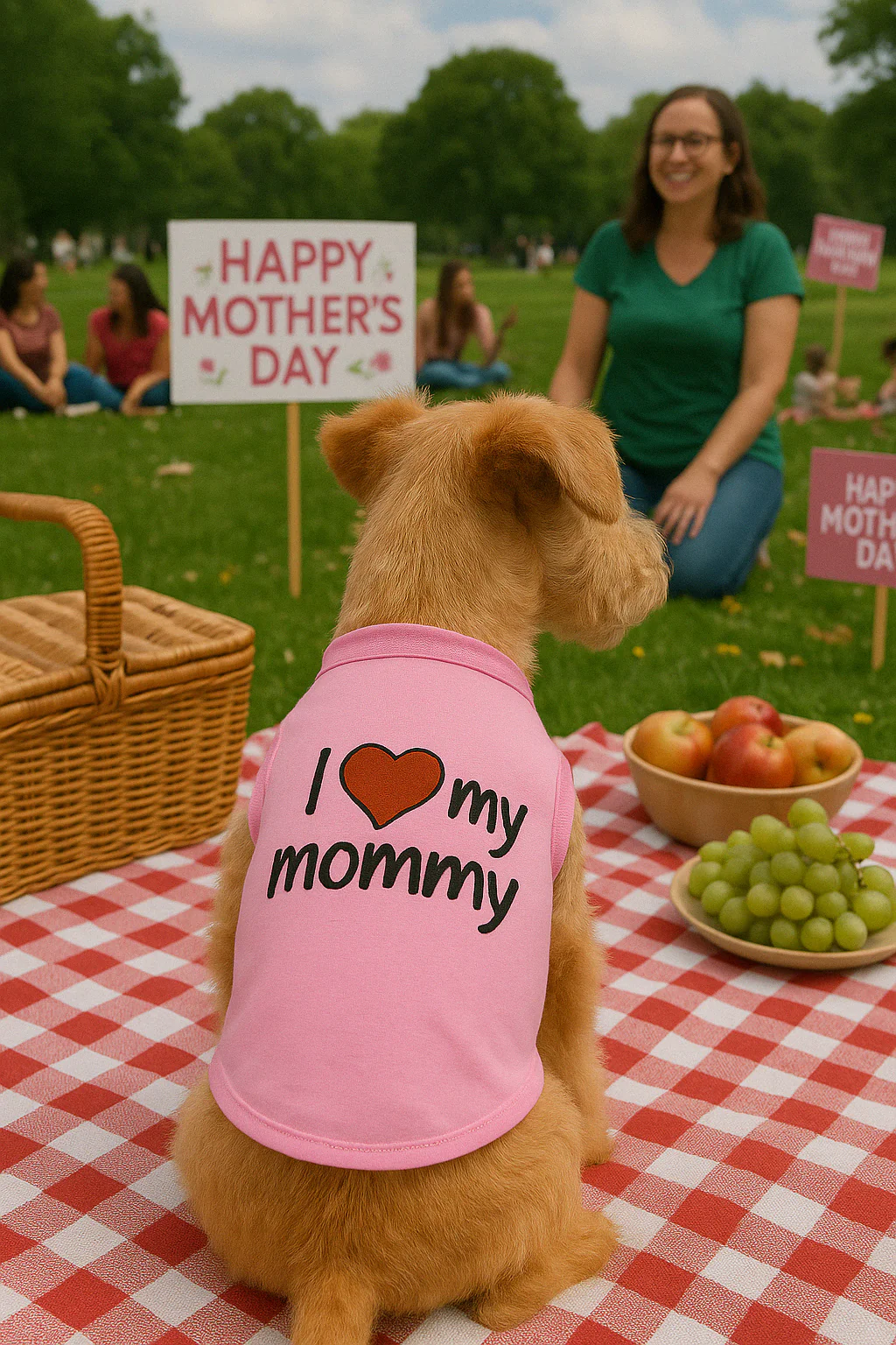 Parisian Pet 'I Love Mommy' Dog & Cat Shirt - Cute Pet T-Shirt, Pink-Valentine's Day - Image 7