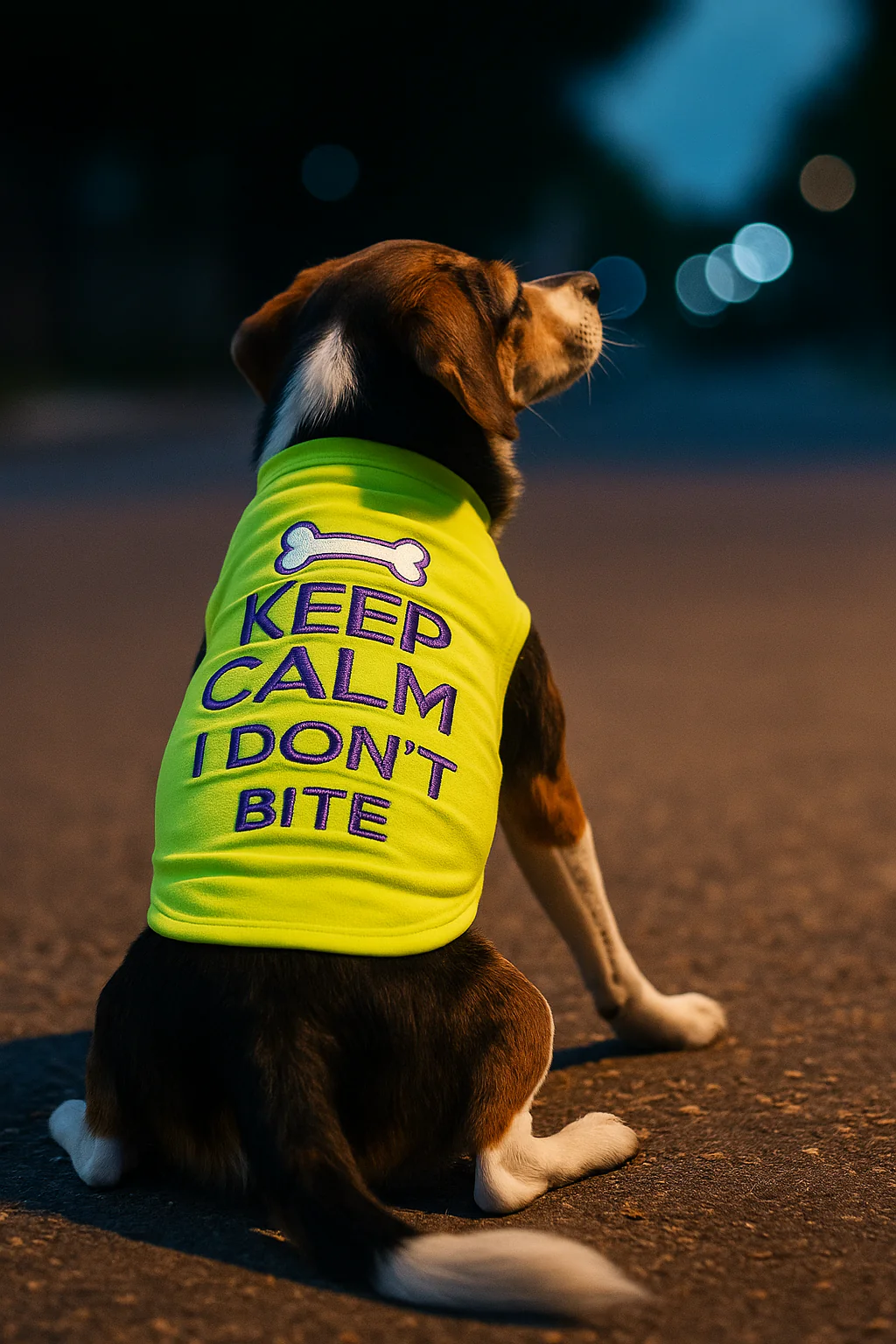 Parisian Pet 'Keep Calm' T-Shirt for Dogs & Cats – Fun & Relaxing Pet Apparel, Light Green - Image 6