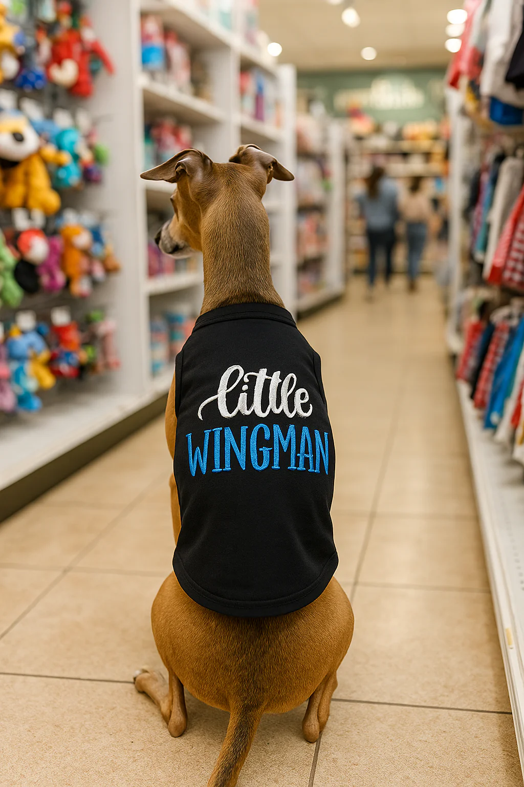 Parisian Pet 'Little Wingman' Winged Dog Shirt – Cool Adventure-Themed Shirt for Dogs & Cats, Black - Image 7
