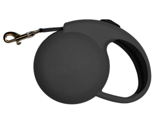 Parisian Pet 'Mini Retractable Leash' for Dogs & Cats – Stylish Nylon Dog Leash, Small Dog Retractable Leash, Black