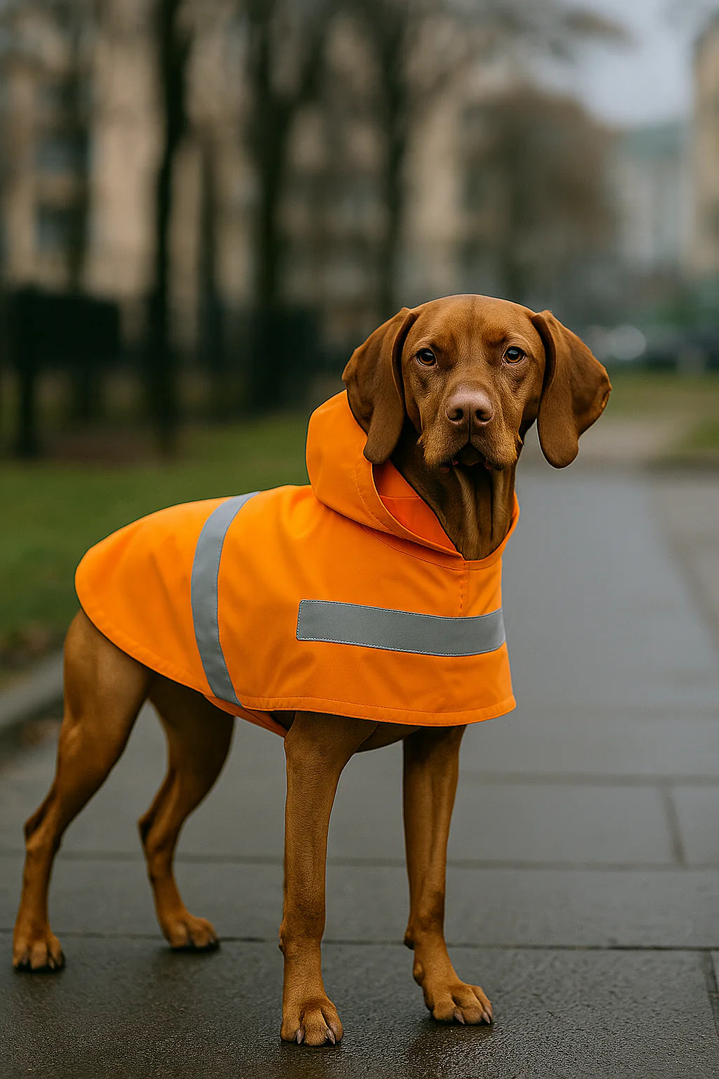 Parisian Pet 'Orange Raincoat' for Dogs & Cats, Waterproof Pet Outerwear, Dog Raincoat for Rain, Pet Rain Protection, Orange - Image 6