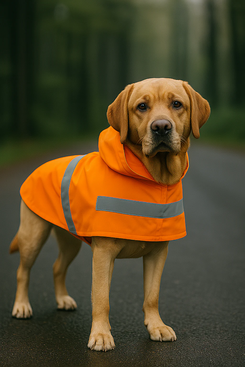 Parisian Pet 'Orange Raincoat' for Dogs & Cats, Waterproof Pet Outerwear, Dog Raincoat for Rain, Pet Rain Protection, Orange - Image 7