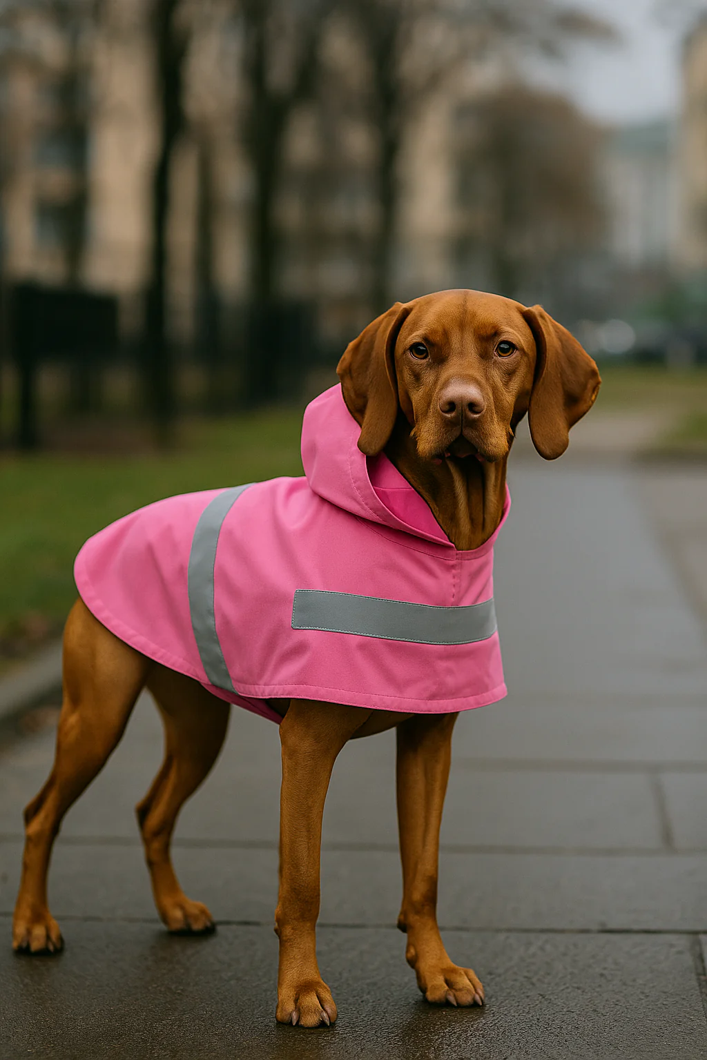 Parisian Pet 'Pink Raincoat' for Dogs & Cats, Waterproof Dog Raincoat, Designer Pet Coat, Pink - Image 11